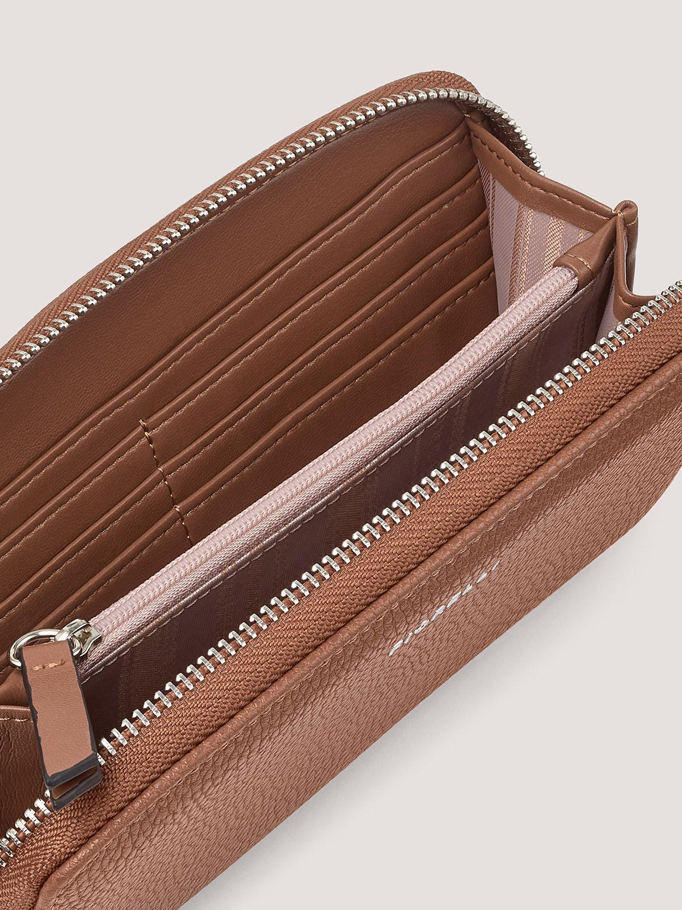  image of fiorelli-benny-large-zip-around-purse-brown