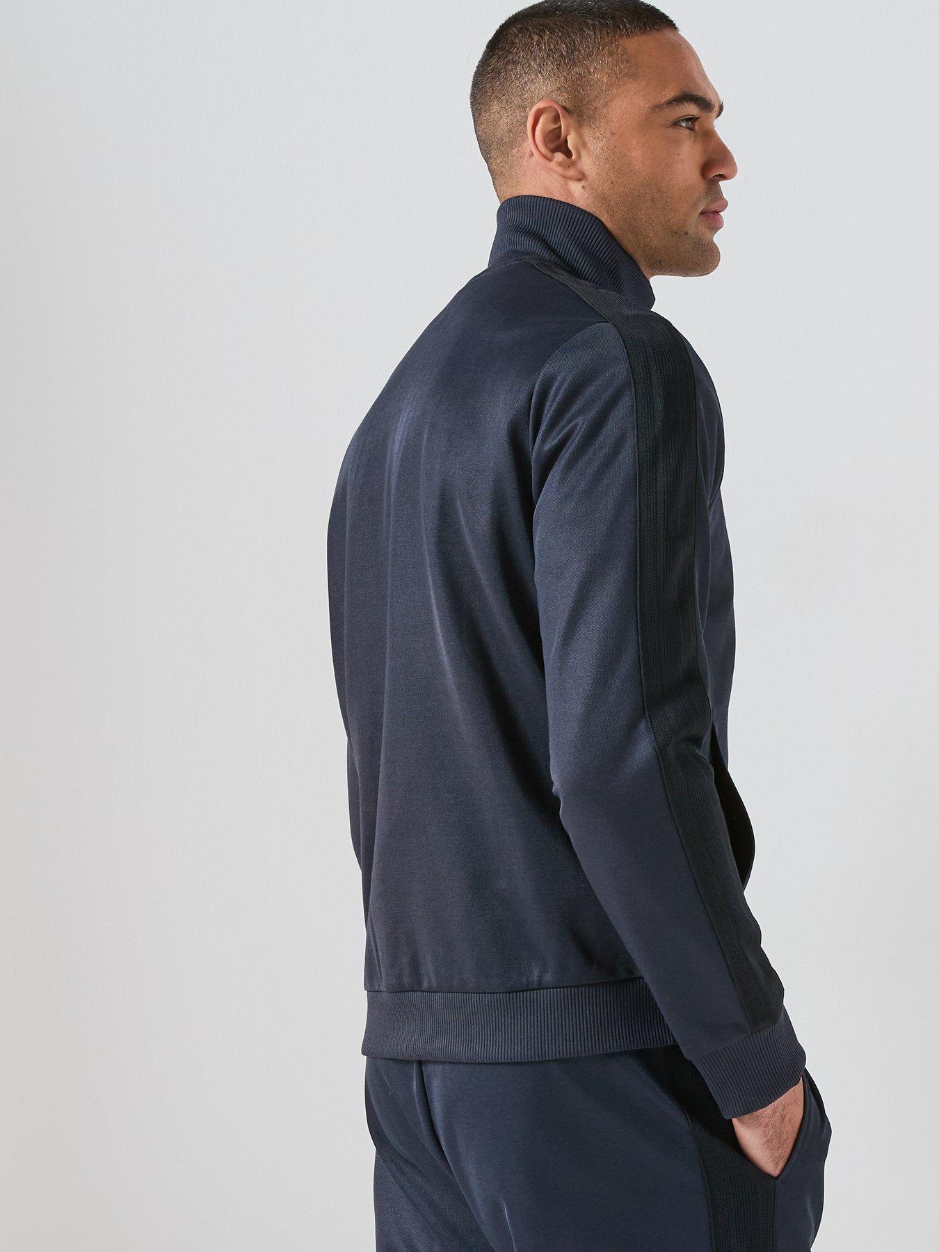  image of boss-blokecore-lux-skarley-full-zip-sweat-top-navy
