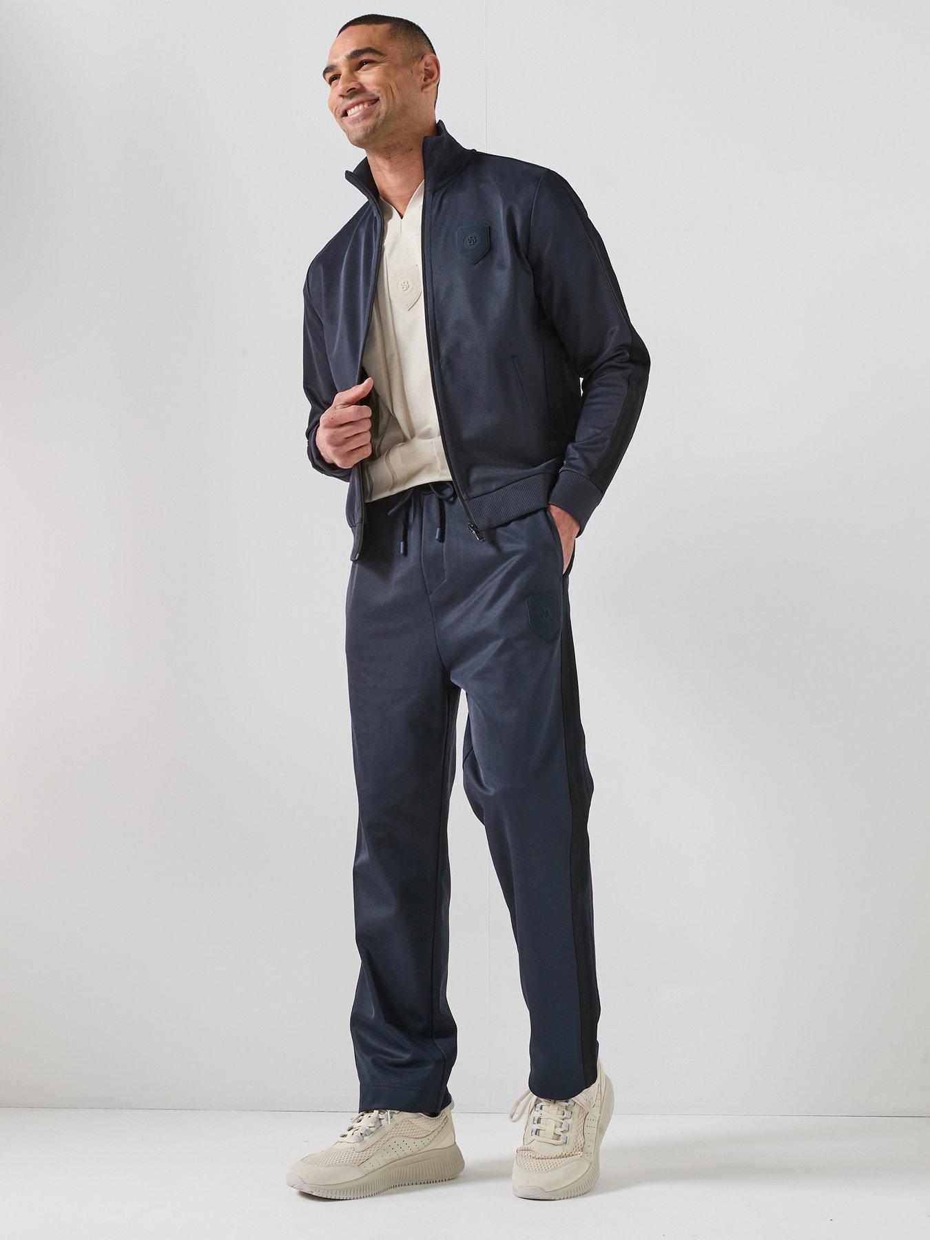  image of boss-blokecore-lux-skarley-full-zip-sweat-top-navy