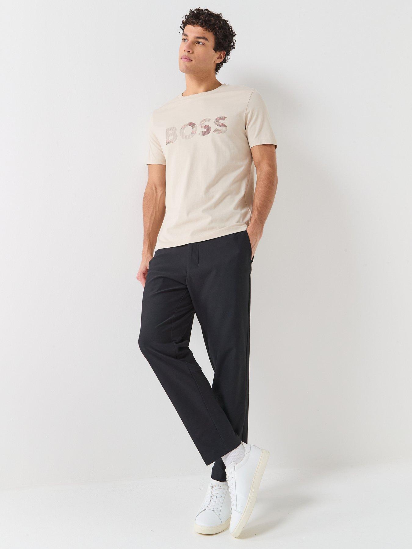 Image 3 of 5 of BOSS Tr_Basin Waffle Trousers - Black