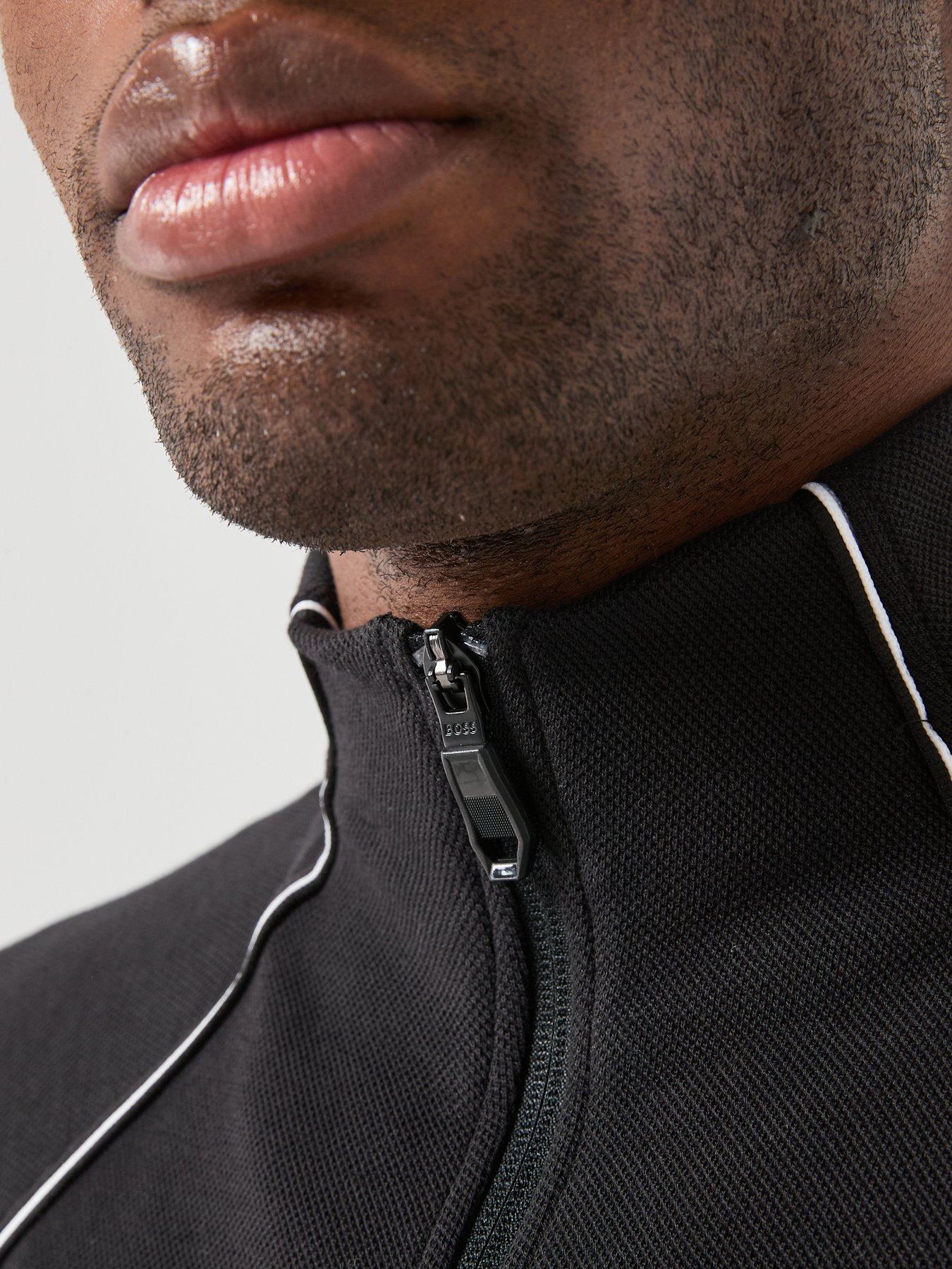  image of boss-tracksuit-full-zip-sweat-set-black