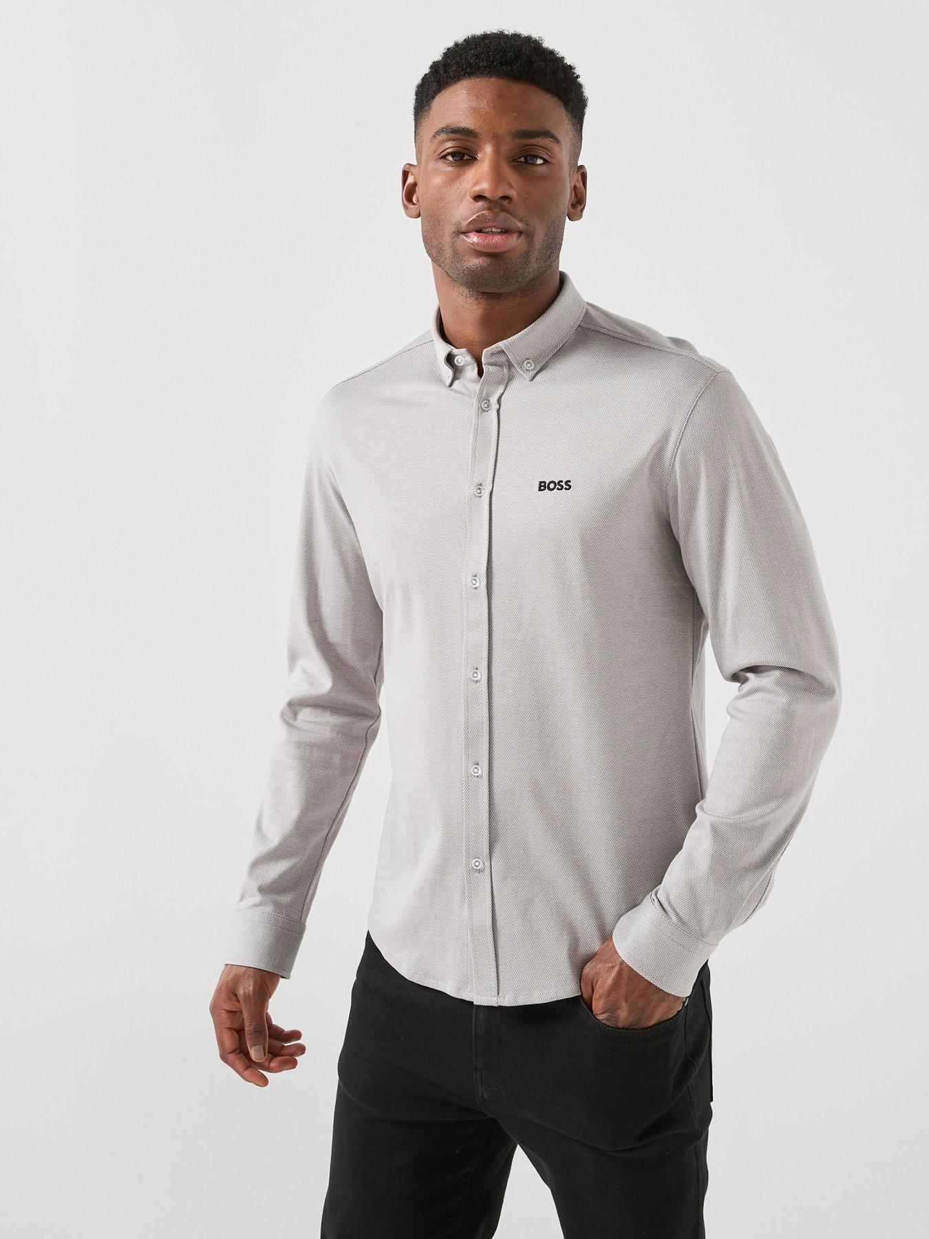 boss-long-sleeve-regular-fit-shirt-grey