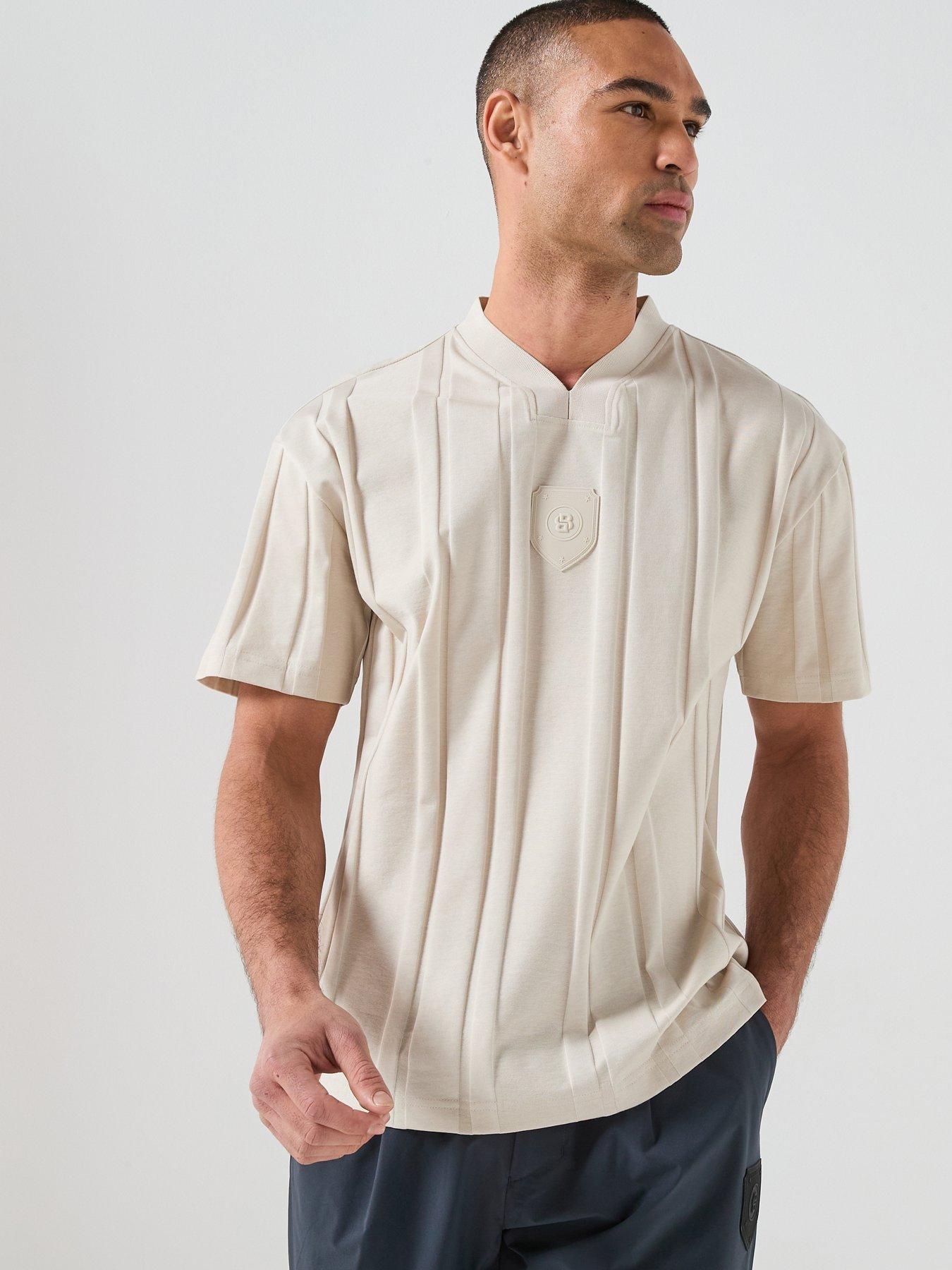  image of boss-retro-port-t-shirt-beige