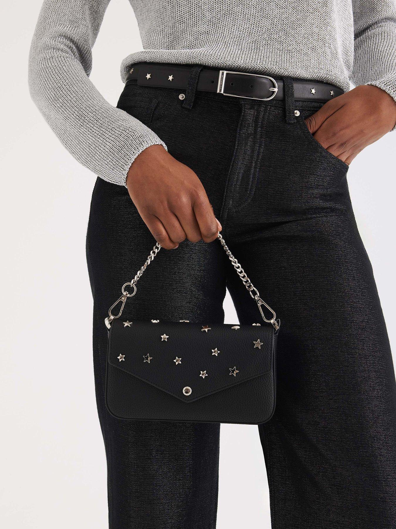  image of fiorelli-lacey-chain-clutch-black