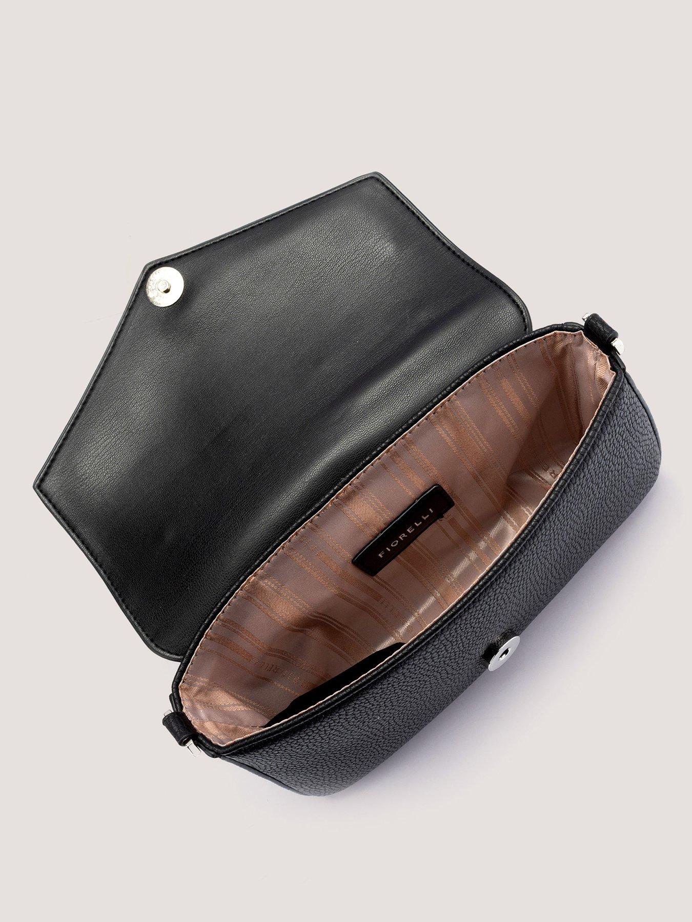  image of fiorelli-lacey-chain-clutch-black