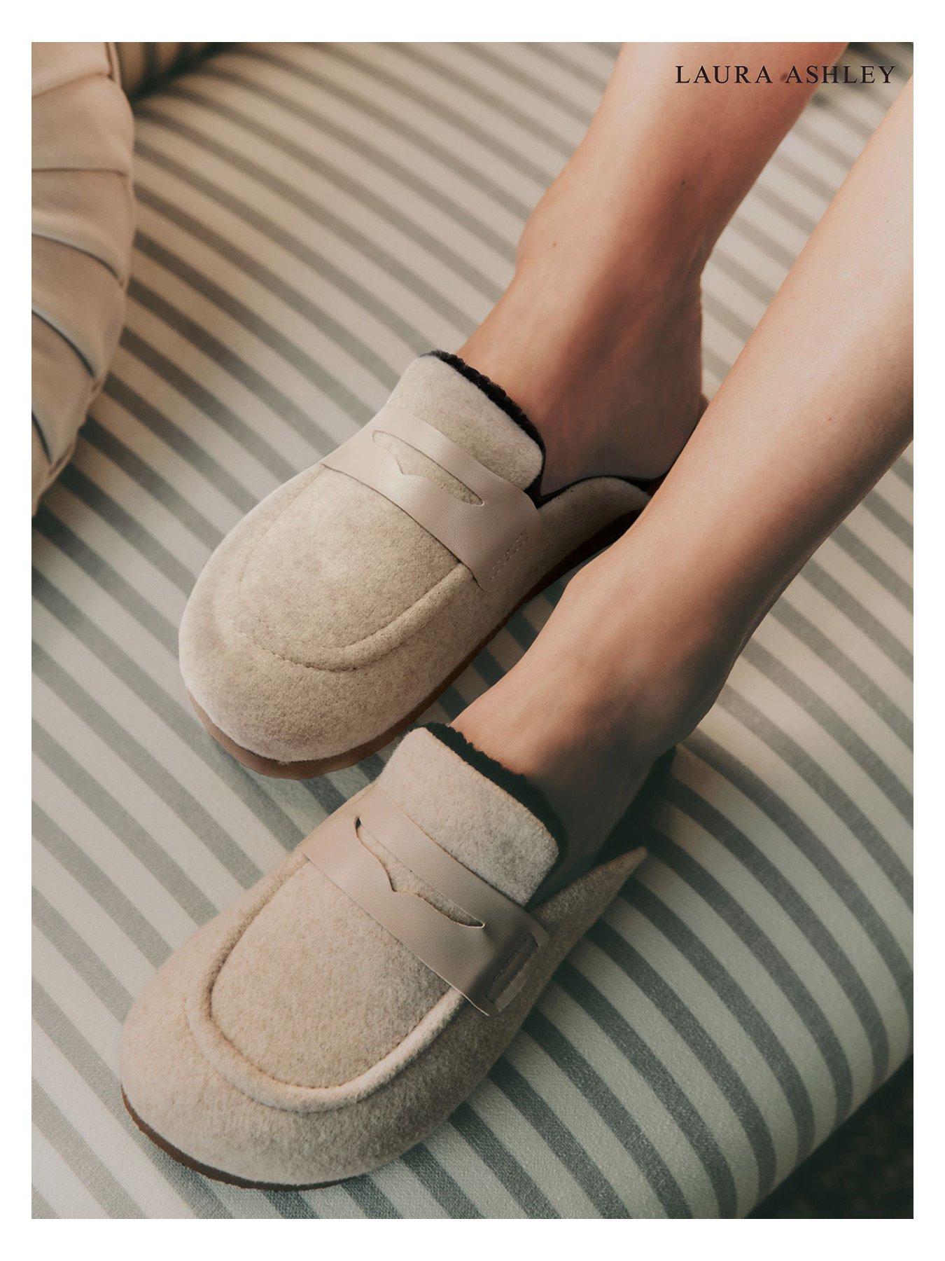  image of laura-ashley-cosy-footbed-neutral-beige