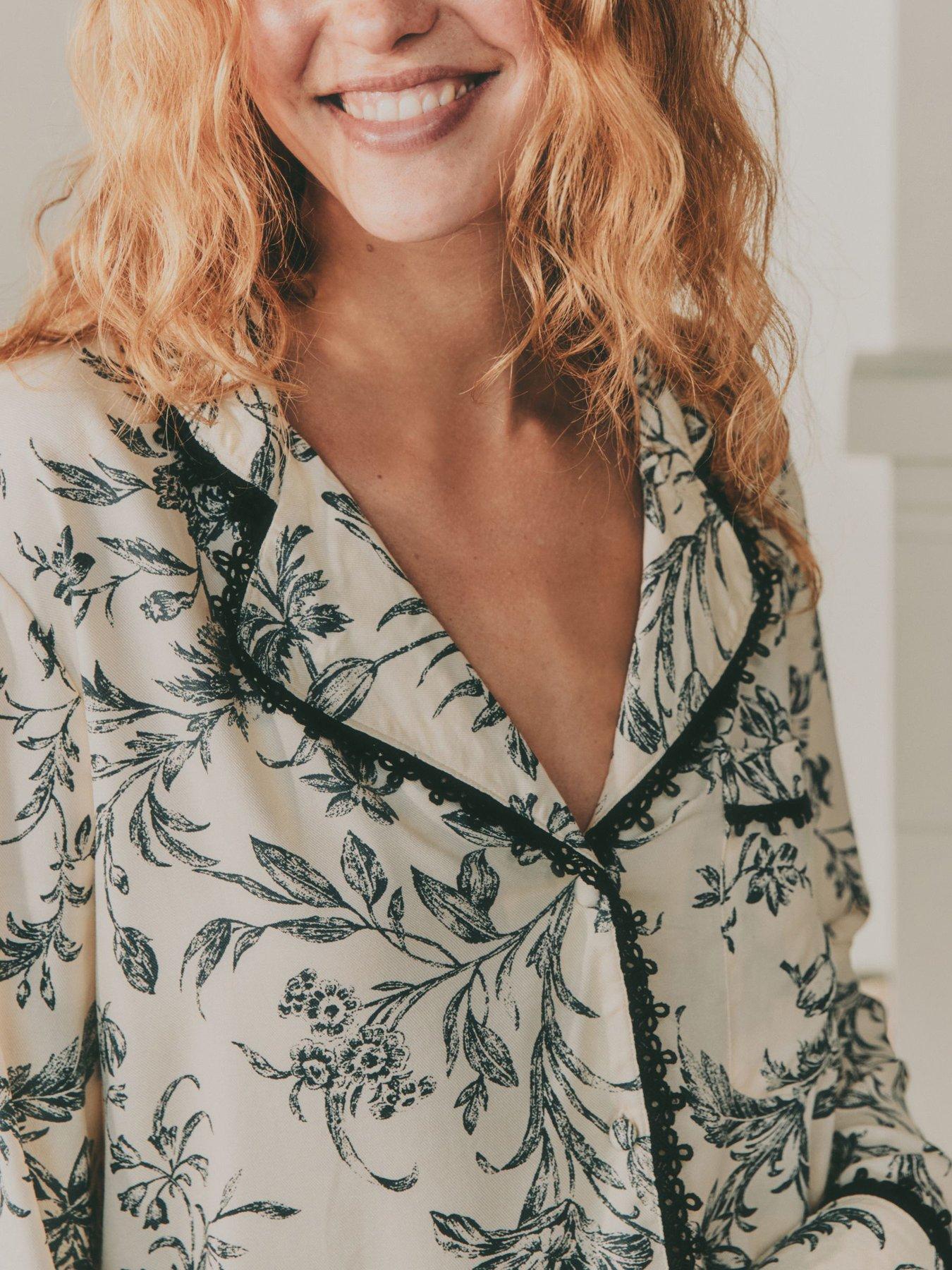  image of laura-ashley-lloyd-mono-button-through-black