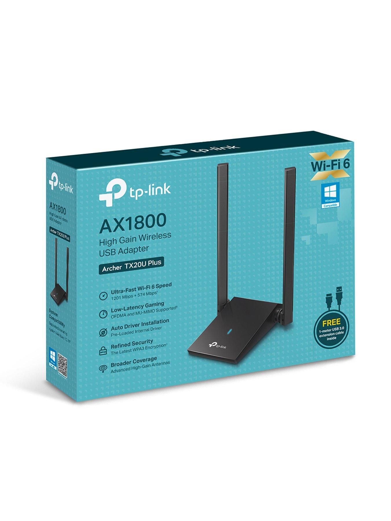 Image 6 of 6 of TP Link TP-Link Archer TX20U Plus AX1800 Wireless USB Adapter for PC, Wi-Fi Dongle, Supports Windows 10/11