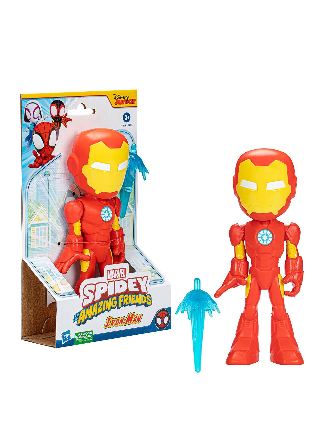 Spidey Supersized 23cm - Action Figure Marvel Con Braccia Mobili E Ragnatela - Giocattolo Bambini 3+