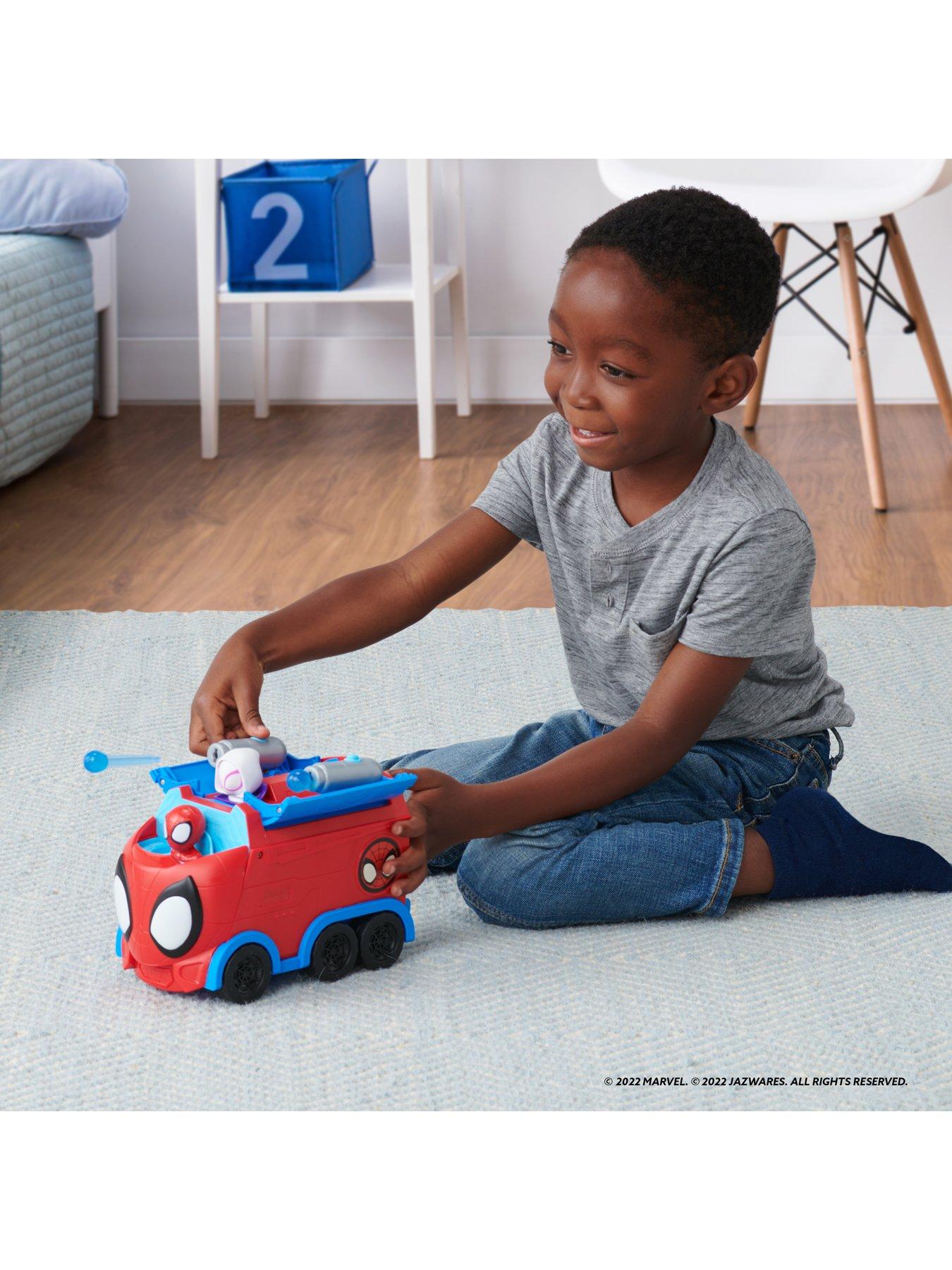 Image 3 of 8 of Spidey and His Amazing Friends Web Spinning Hauler 3-in-1 Transforming Vehicle
