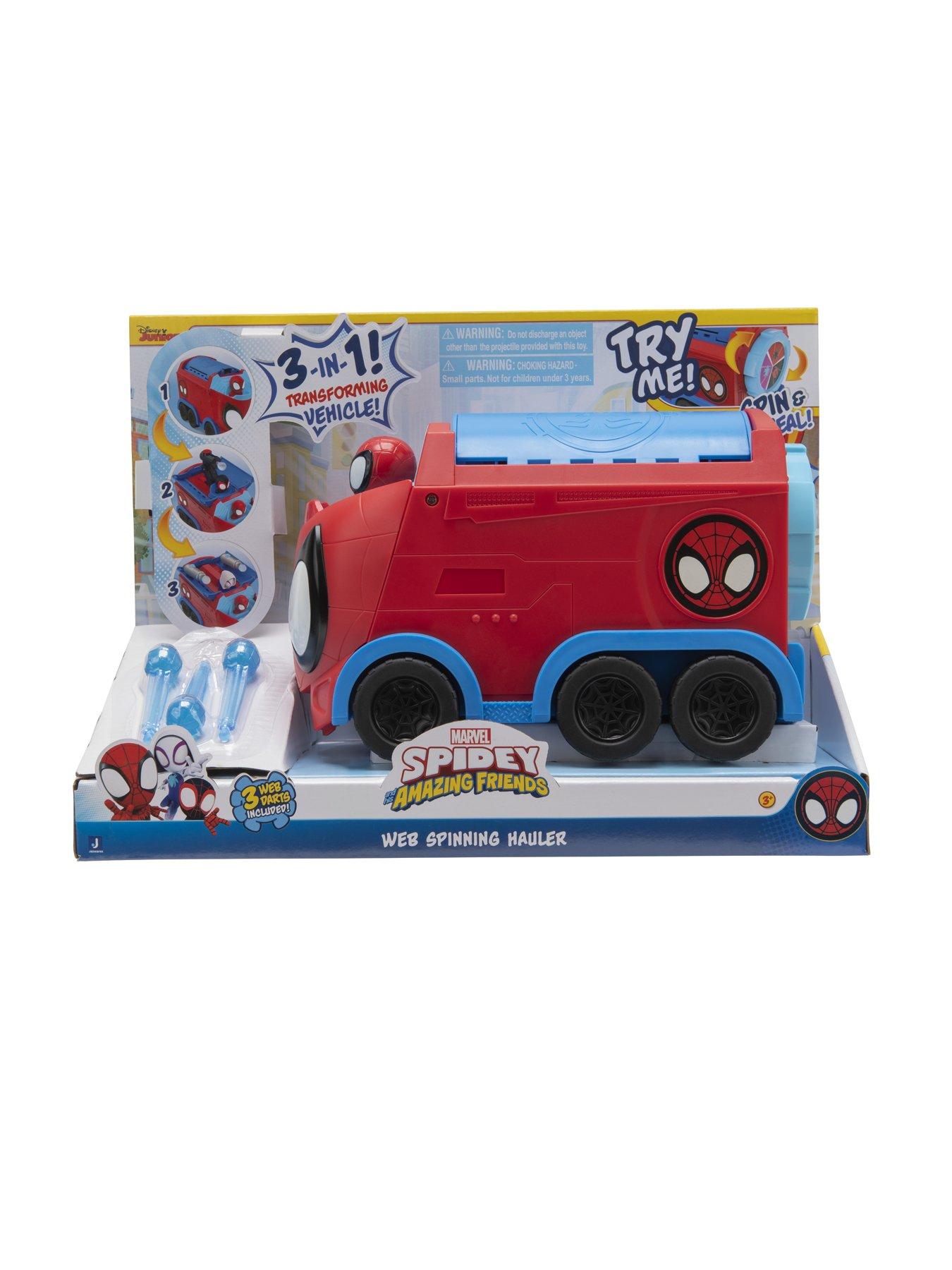 Image 5 of 8 of Spidey and His Amazing Friends Web Spinning Hauler 3-in-1 Transforming Vehicle