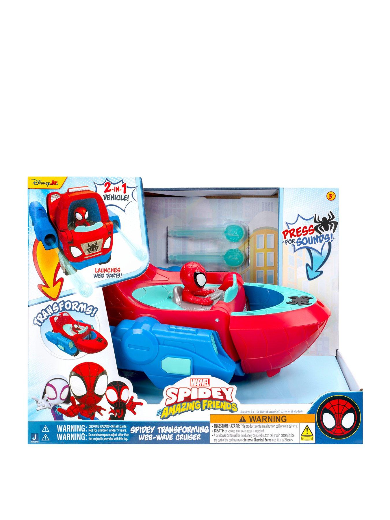 undefined Spidey and His Amazing Friends Spidey Transforming Web-Wave Cruiser