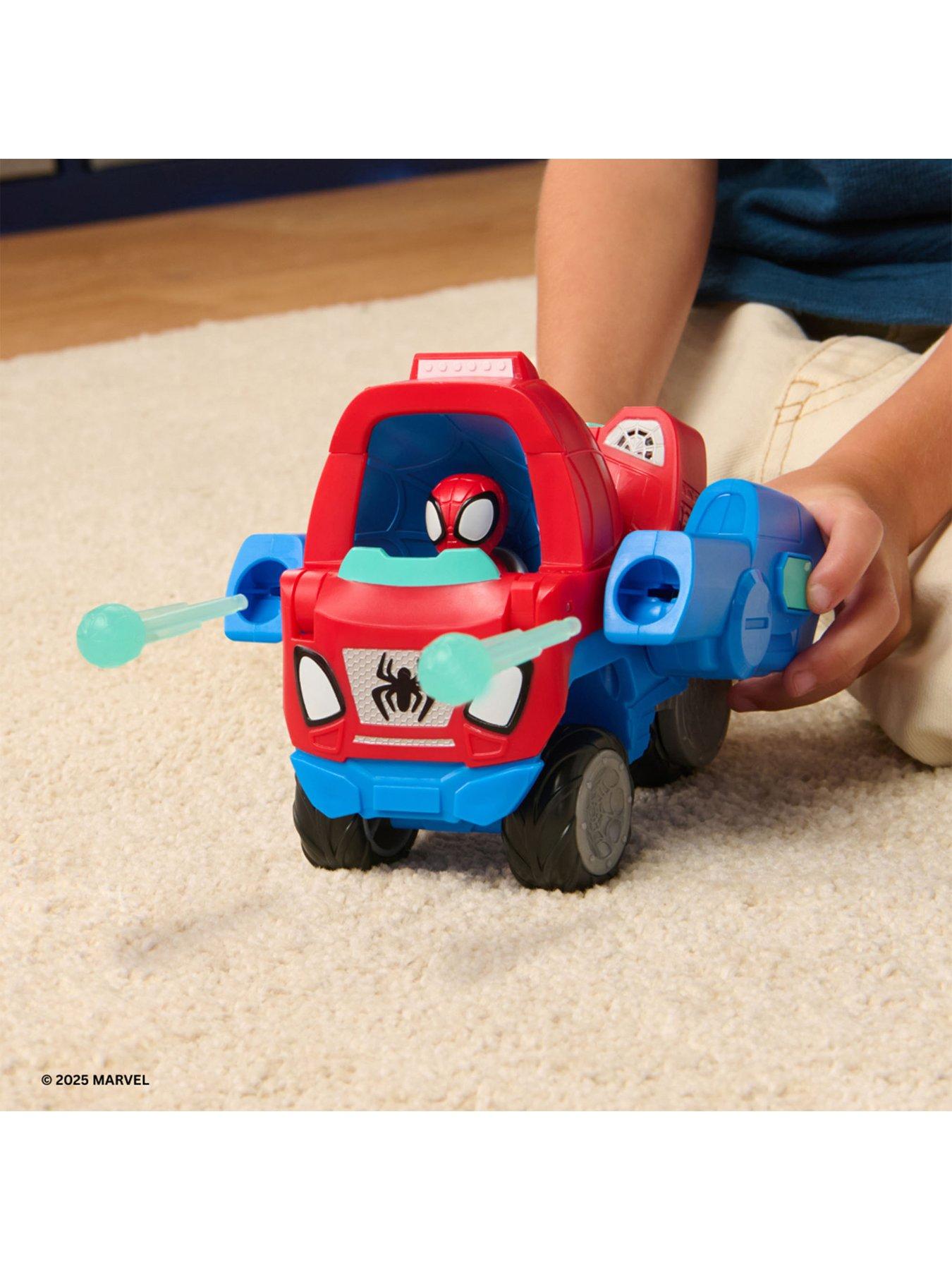 Image 4 of 6 of Spidey and His Amazing Friends Spidey and His Amazing Friends Spidey Transforming Web-Wave Cruiser