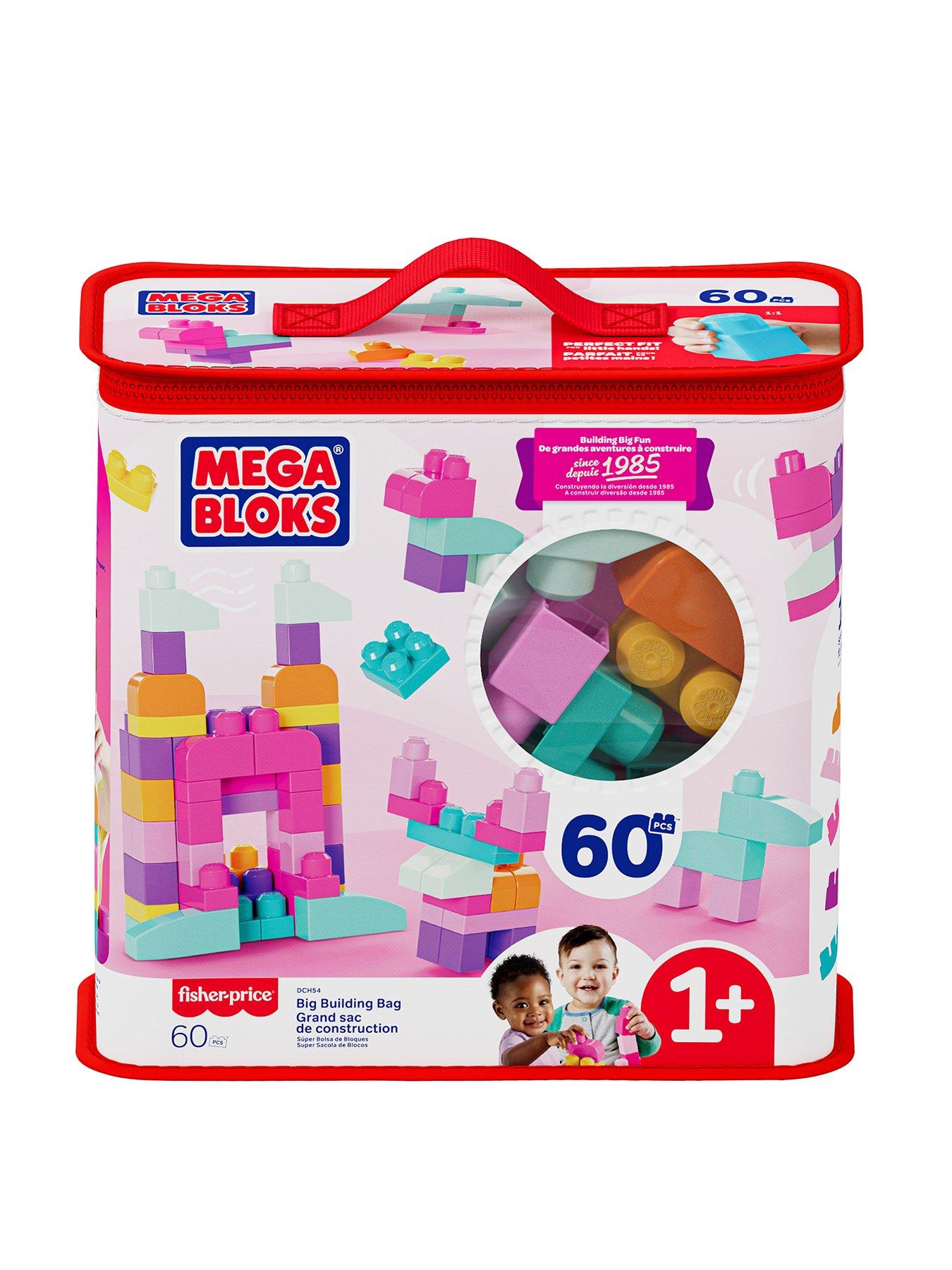 MEGA First Builders Pink 60 Piece Bag