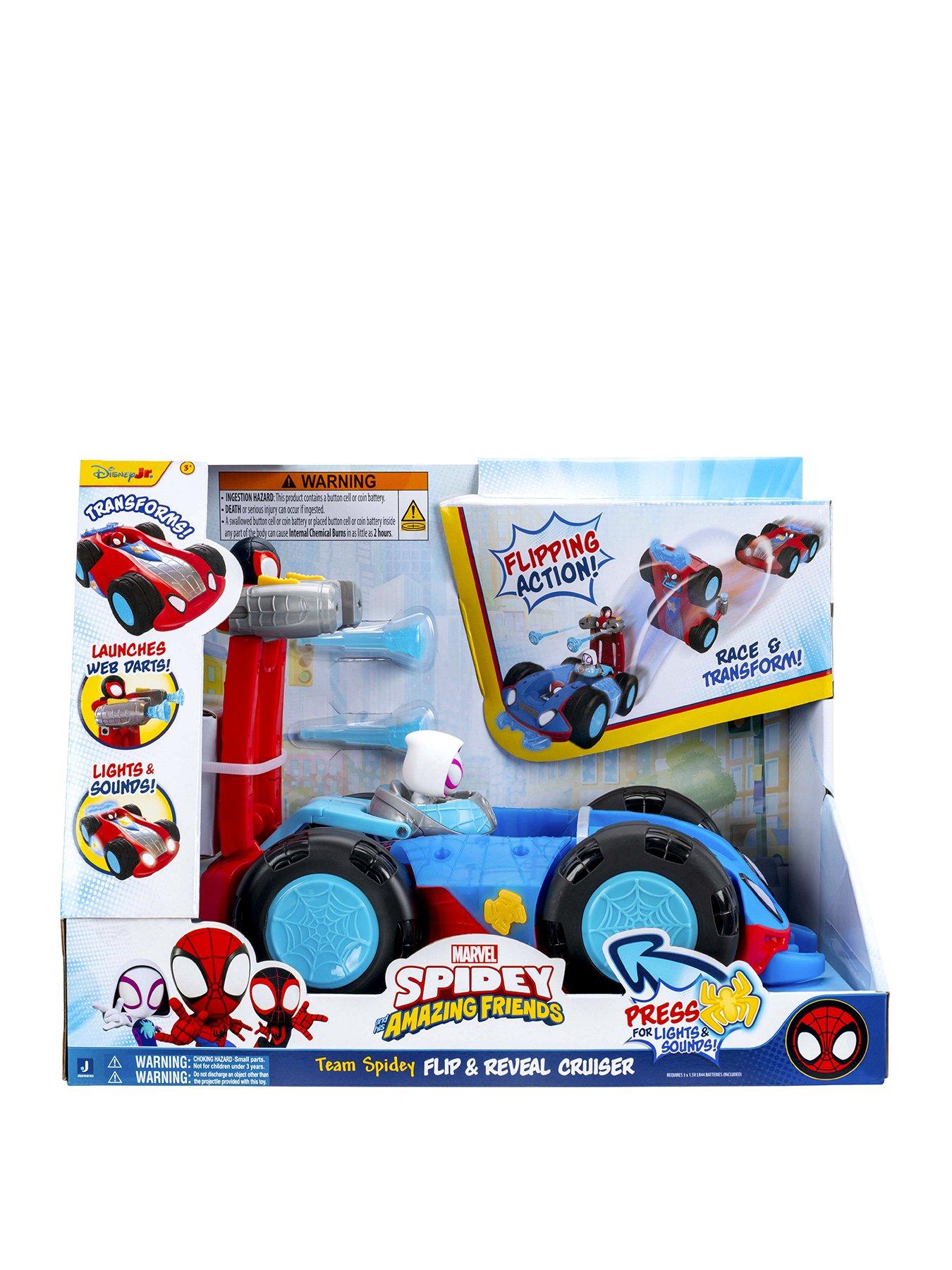 undefined Spidey and His Amazing Friends Team Spidey Flip  &  Reveal Cruiser