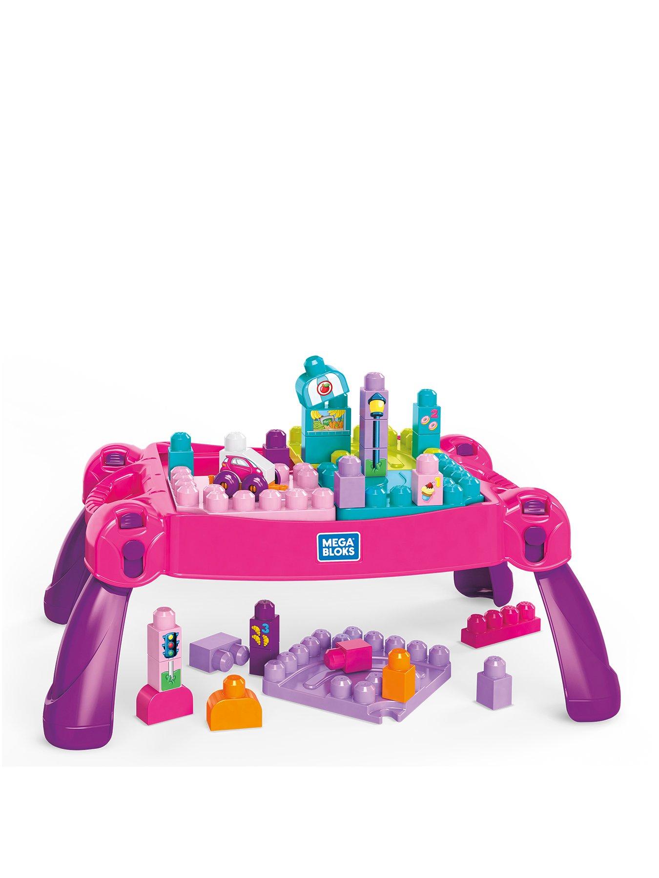 MEGA Bloks Build  &  Learn Table Pink