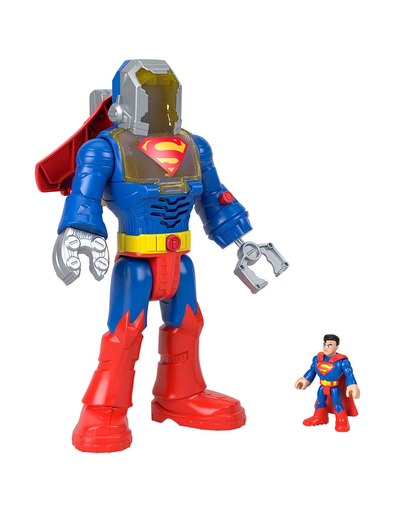 Imaginext DC Super Friends Superman Insider  &  Exo Suit Robot with Lights  &  Sounds, 6 Pieces