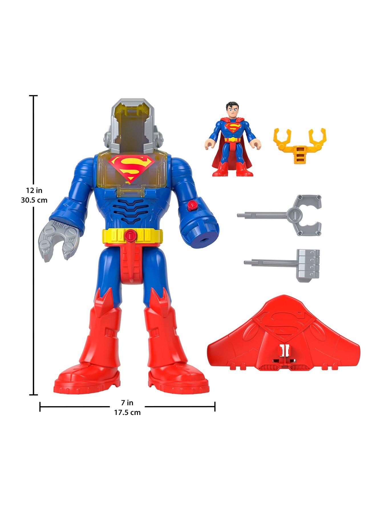 Image 6 of 7 of Imaginext DC Super Friends Superman Insider & Exo Suit Robot with Lights & Sounds, 6 Pieces