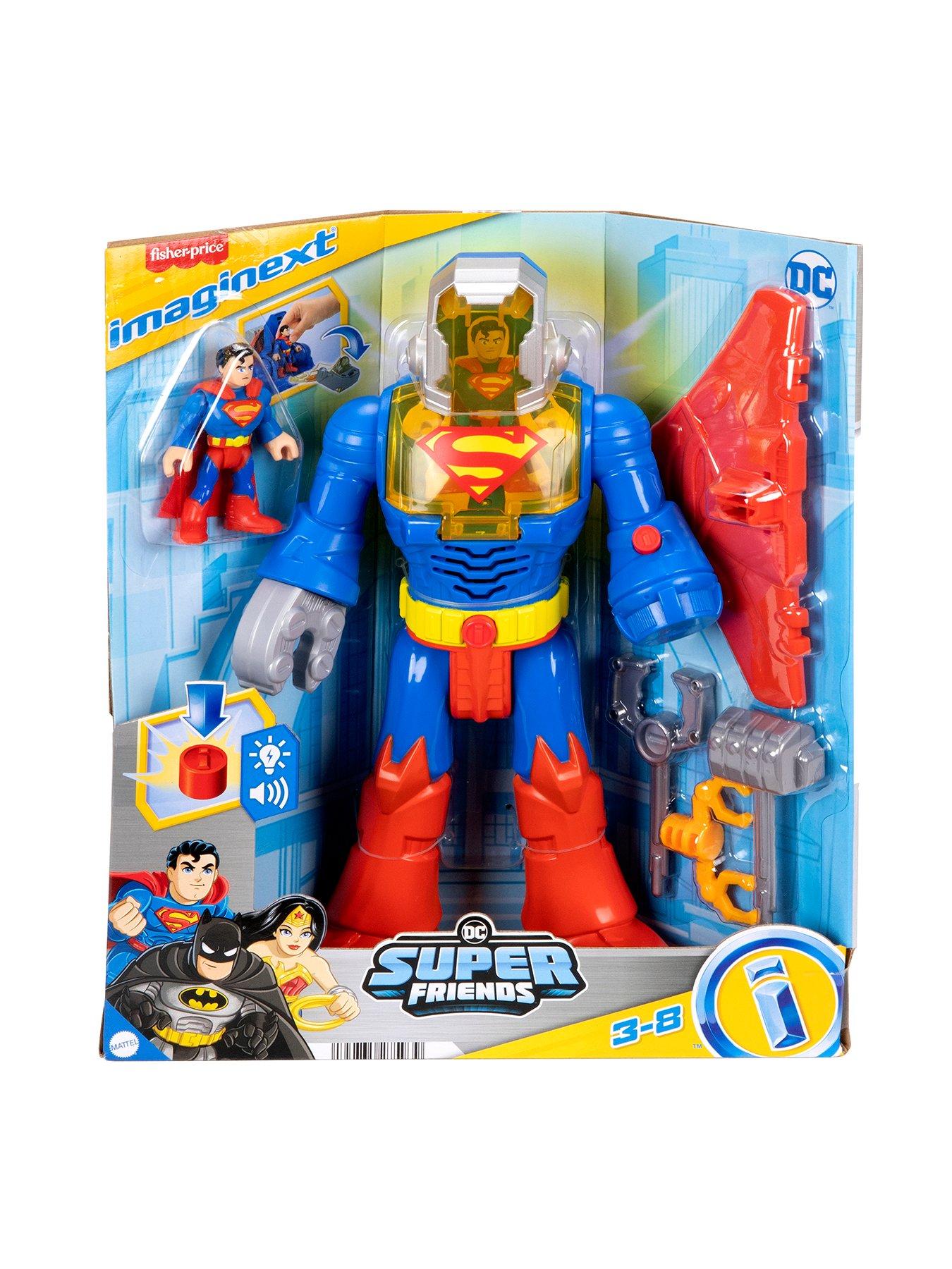Image 7 of 7 of Imaginext DC Super Friends Superman Insider & Exo Suit Robot with Lights & Sounds, 6 Pieces