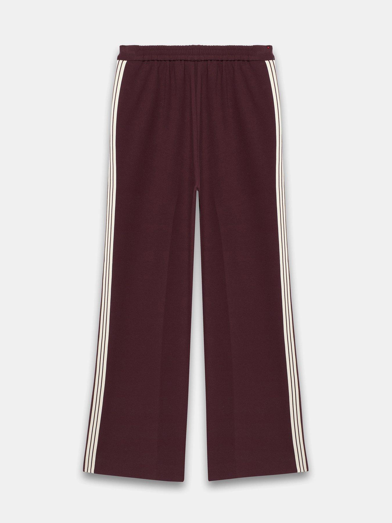 Image 6 of 6 of Mint Velvet Burgundy Side Stripe Trouser - Red
