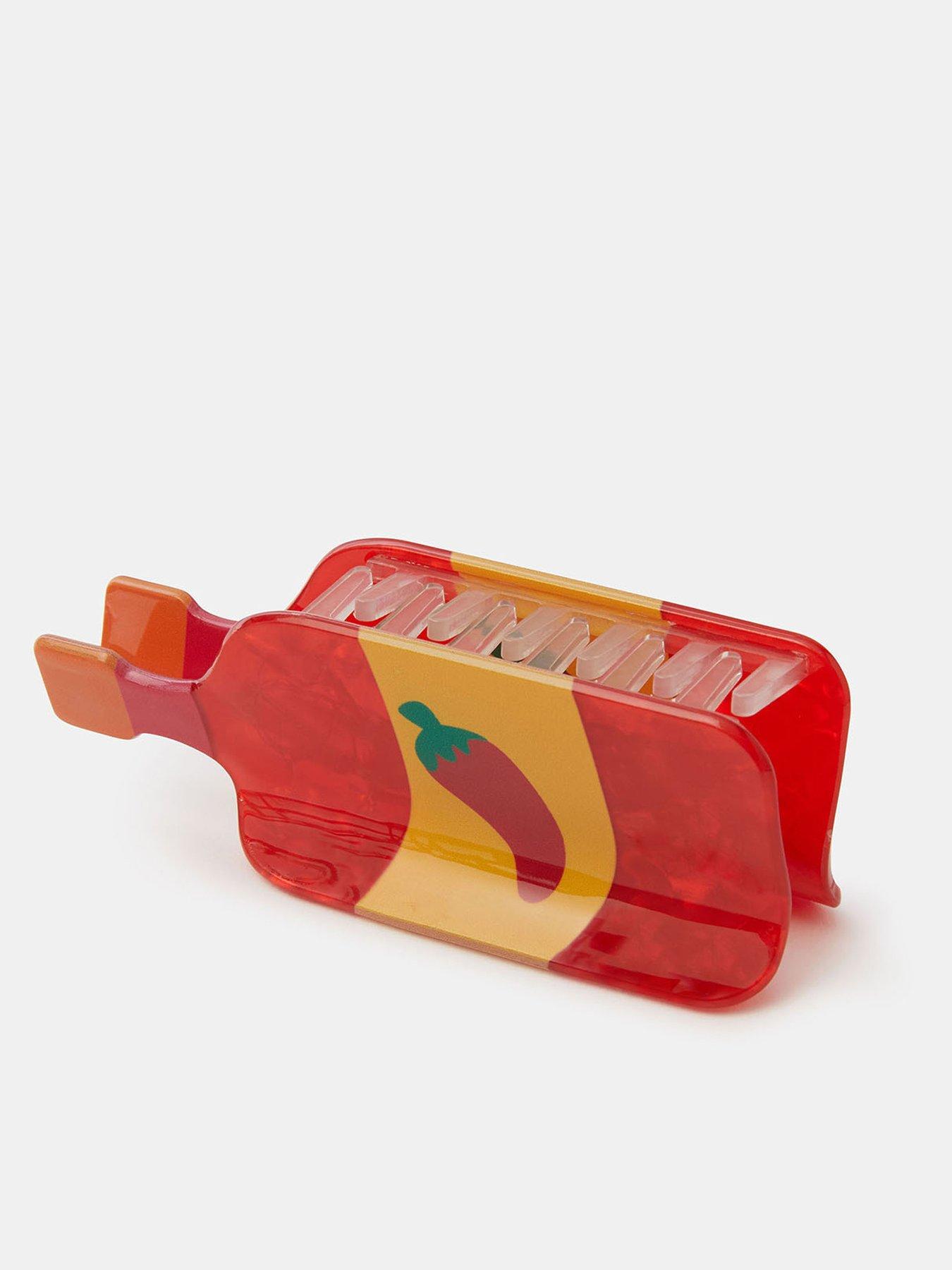 Image 2 of 2 of Accessorize Hot Sauce Claw Clip - Red