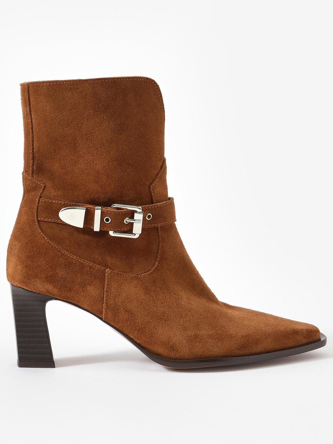 undefined Blair Heeled Boot - Brown