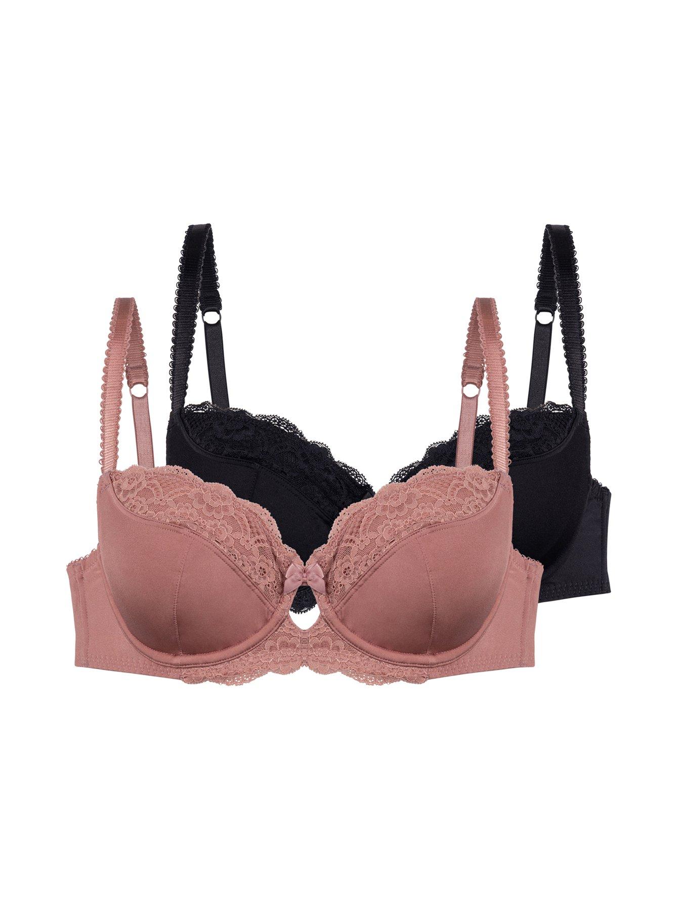 DORINA Dorina Celine-2ppnon Padded Wired Bra - Pink / Black