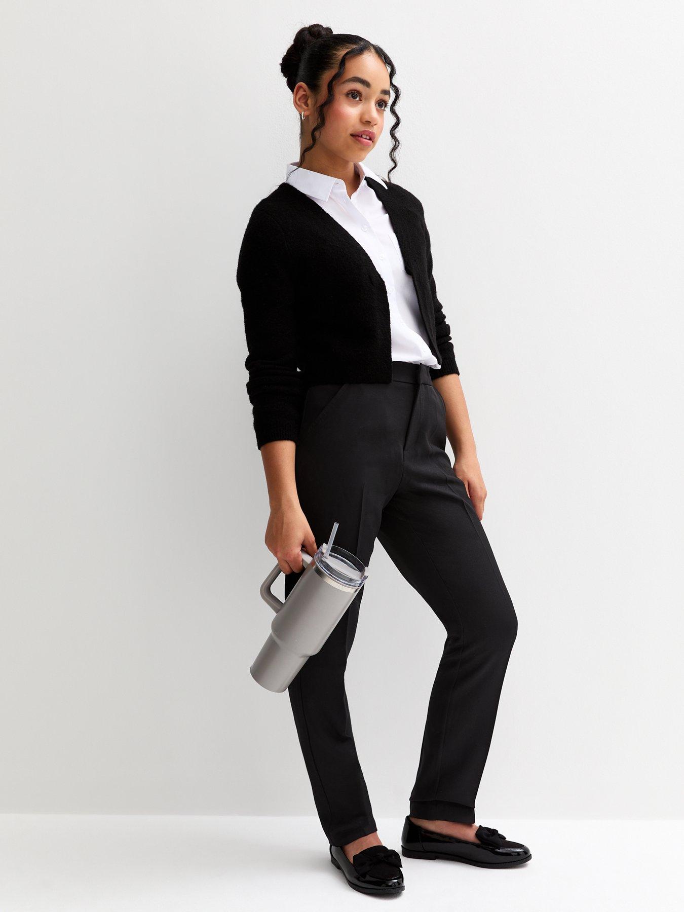 Image 3 of 4 of New Look 915 Girls Straight Leg School Trousers - Black