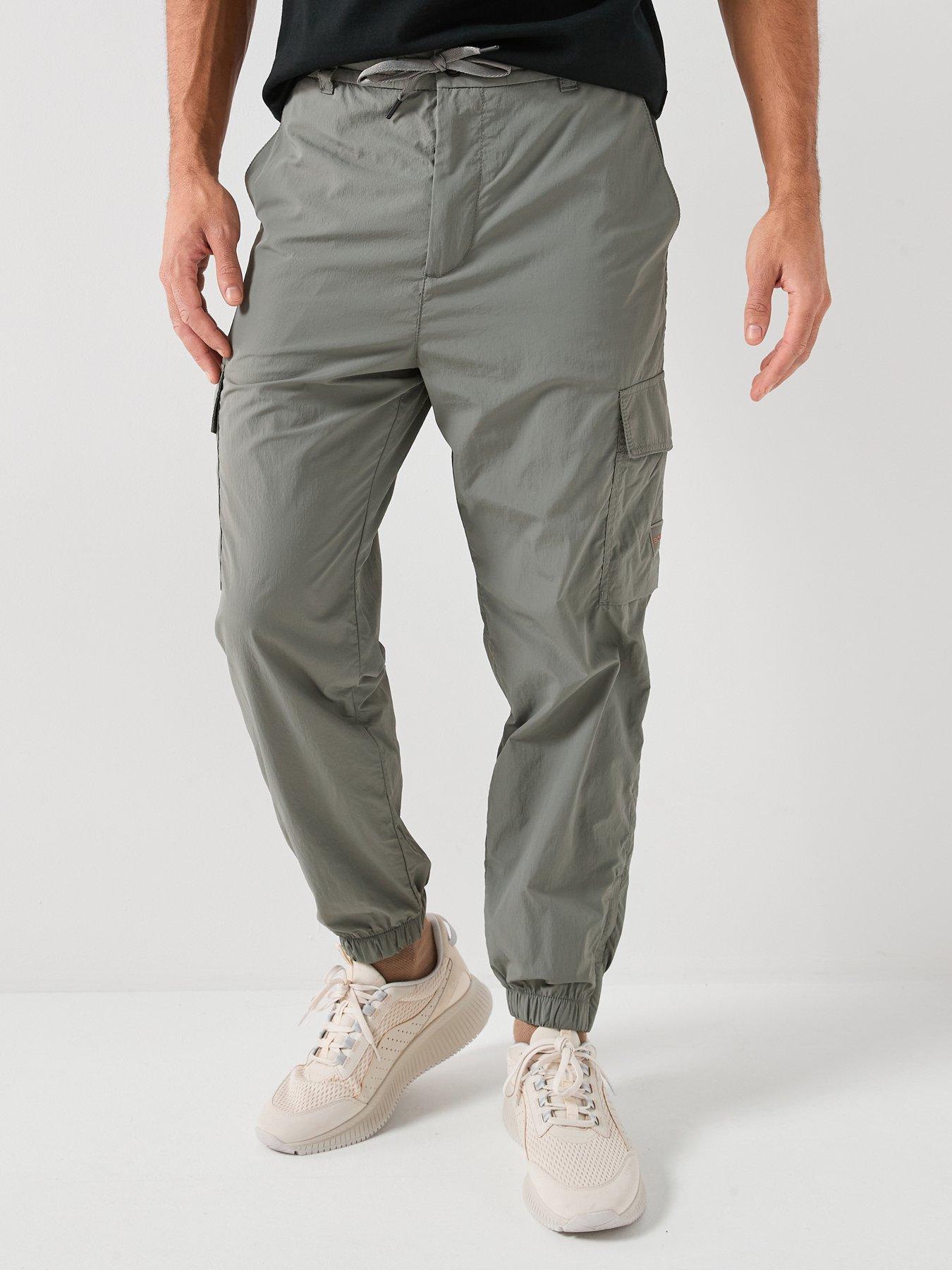 BOSS Sracky-5 Cargo Stretch Nylon Trousers - Green