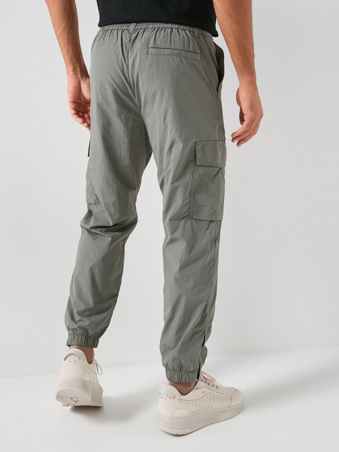 Image 2 of 4 of BOSS Sracky-5 Cargo Stretch Nylon Trousers - Green