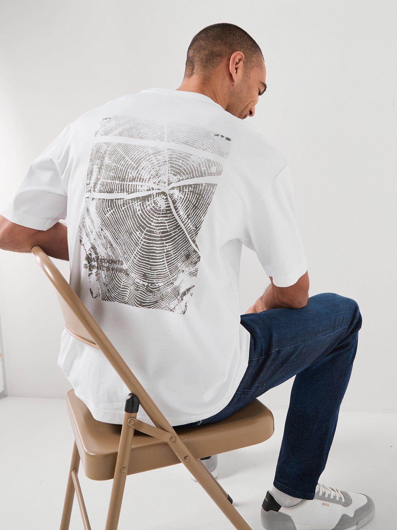 BOSS City Lights Back Graphic T-Shirt - White