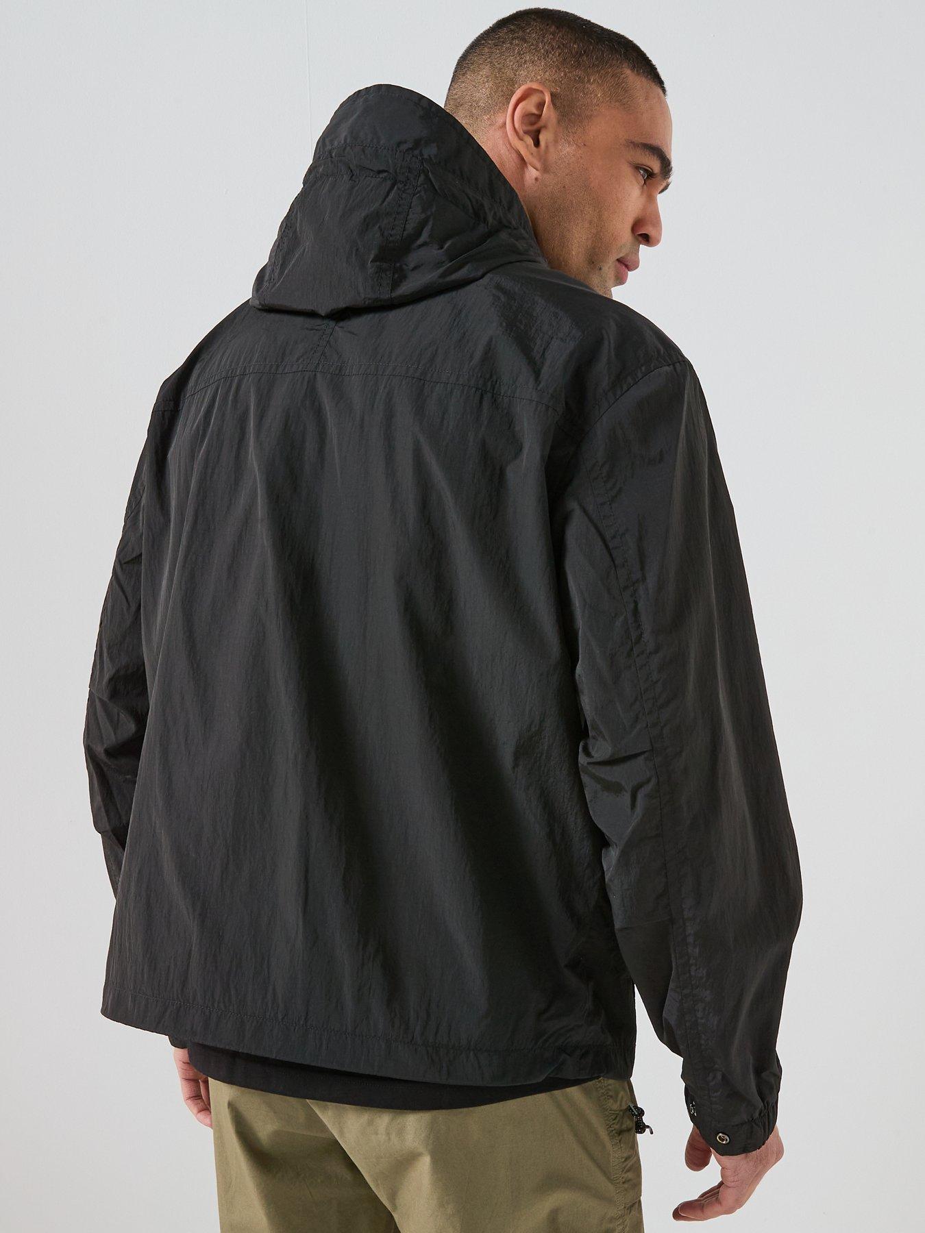 Image 2 of 6 of BOSS Orip Stretch Nylon Hooded Jacket - Black