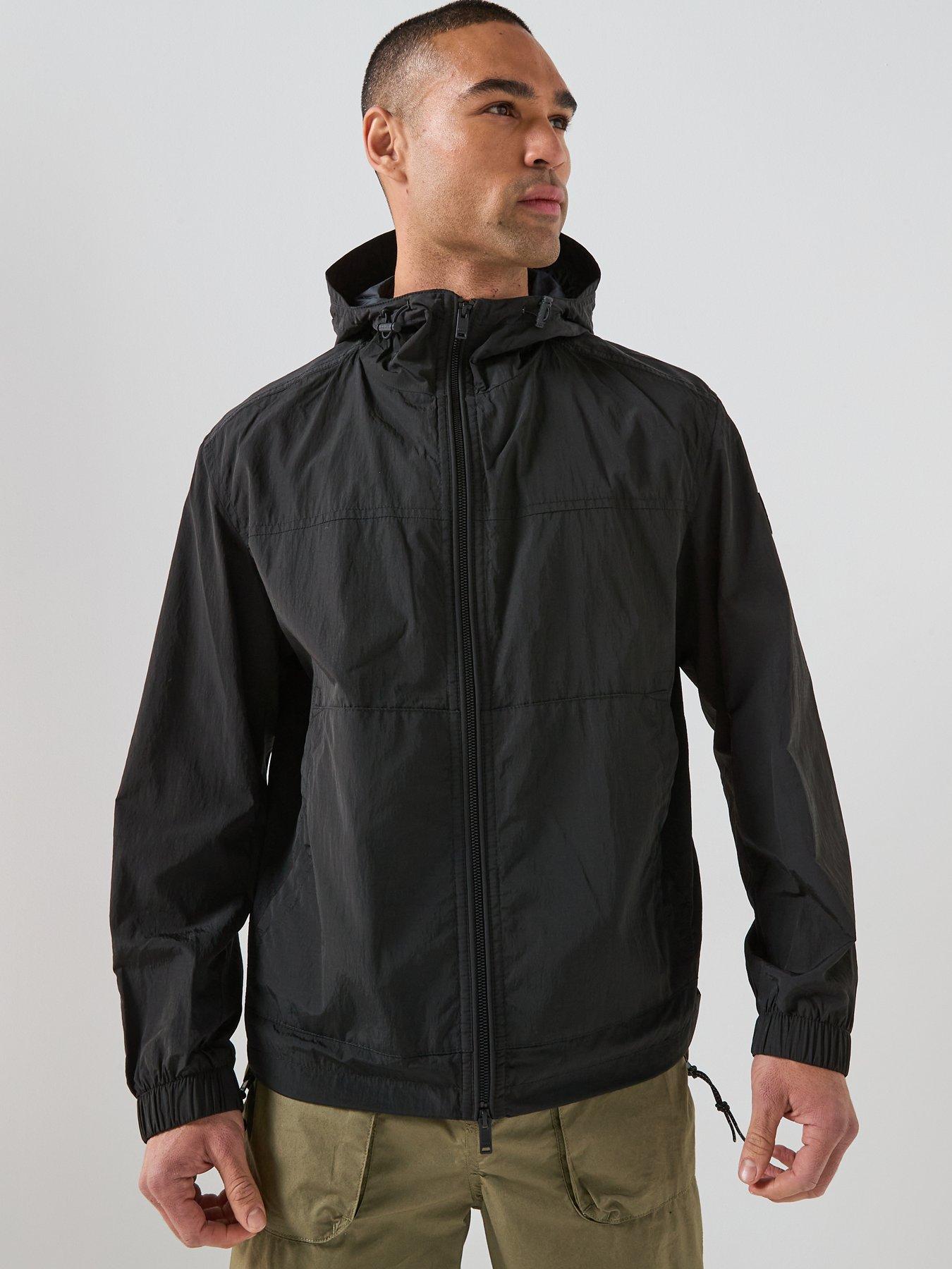 Image 4 of 6 of BOSS Orip Stretch Nylon Hooded Jacket - Black