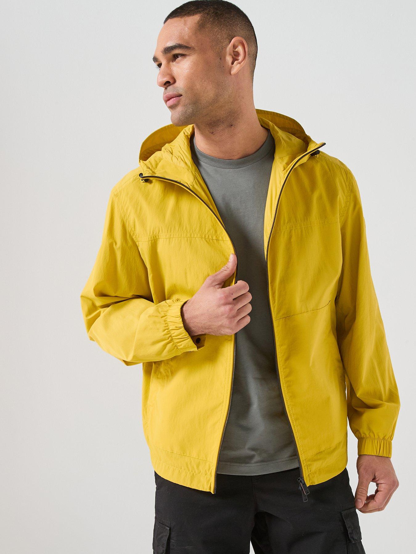 BOSS Orip Stretch Nylon Hooded Jacket - Yellow