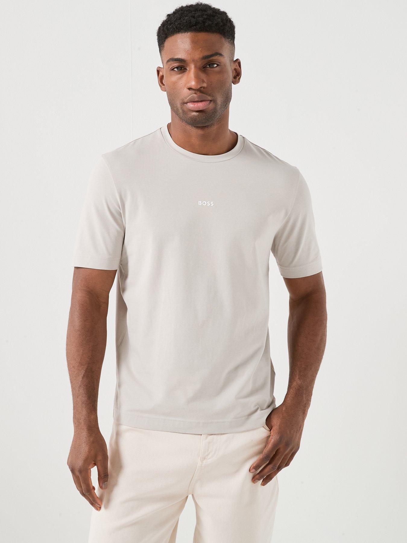 BOSS Centre Logo T-Shirt - Grey