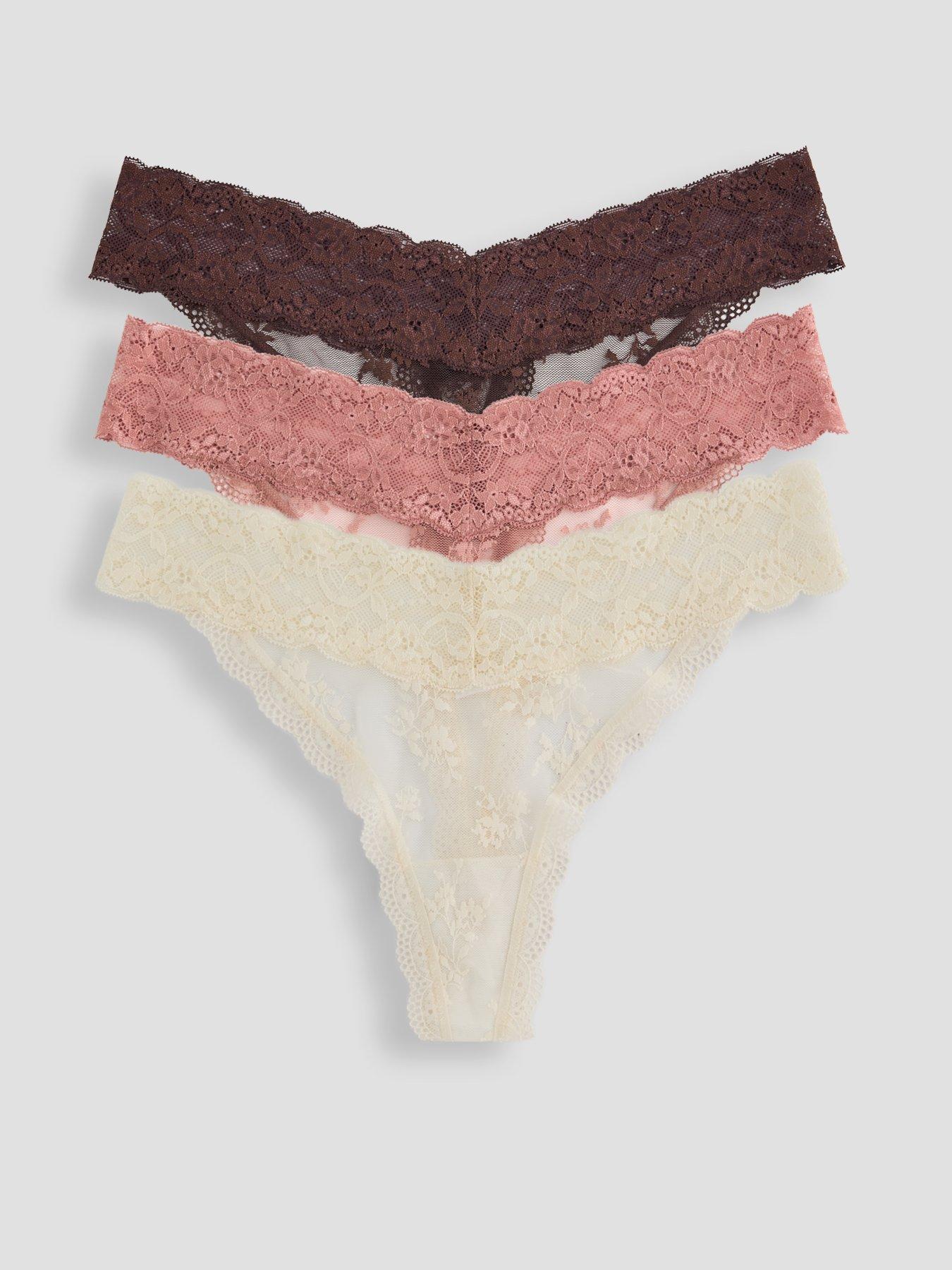 DORINA Lana 3ppthong - Ivory / Brown/ Pink