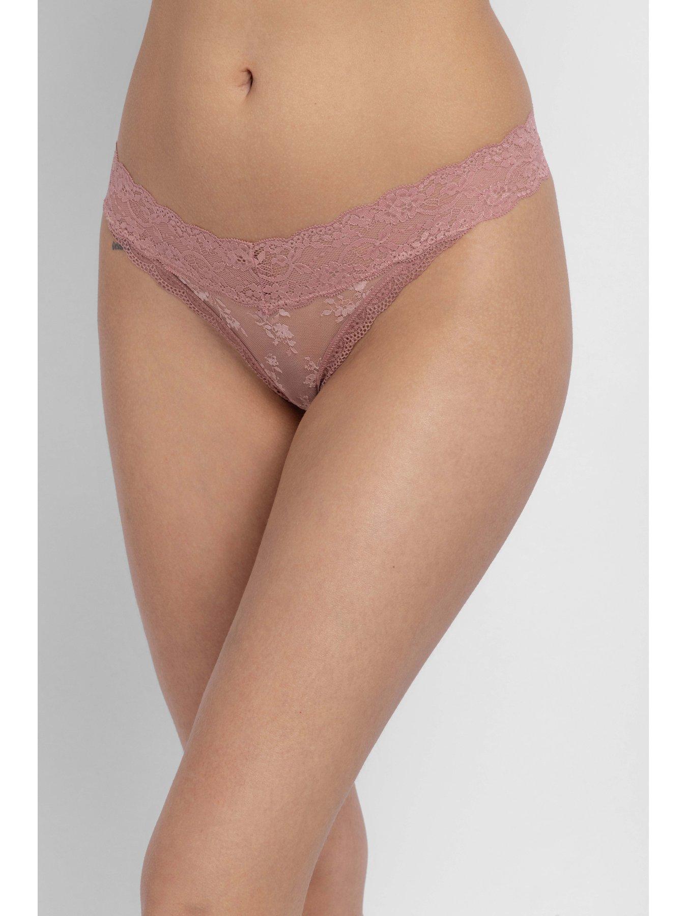 Image 5 of 6 of DORINA Lana 3ppthong - Ivory / Brown/ Pink