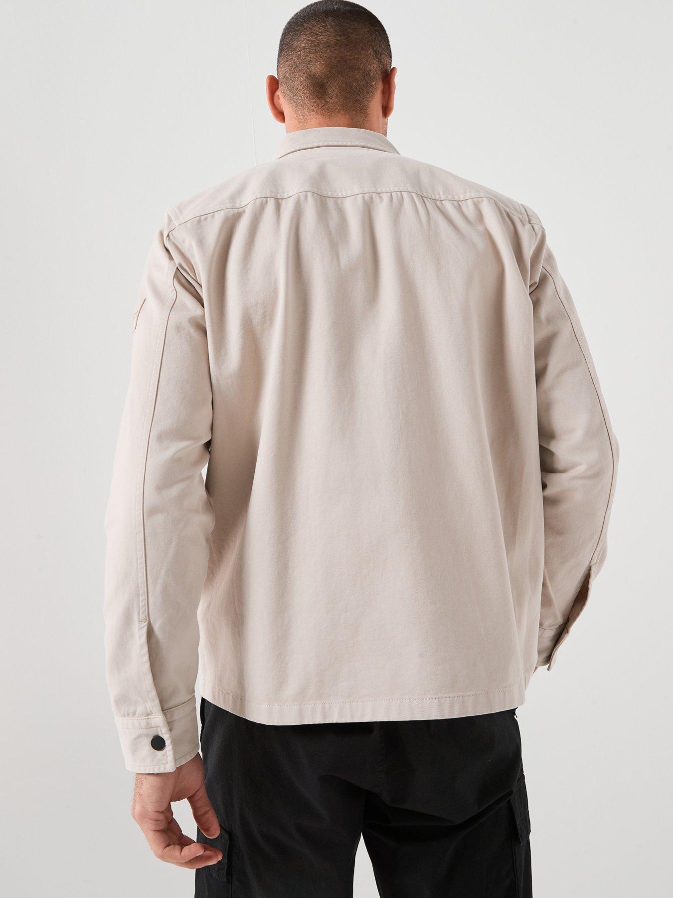 Image 2 of 6 of BOSS Boss Lorum_m Cotton Twill Zip Overshirt - Grey