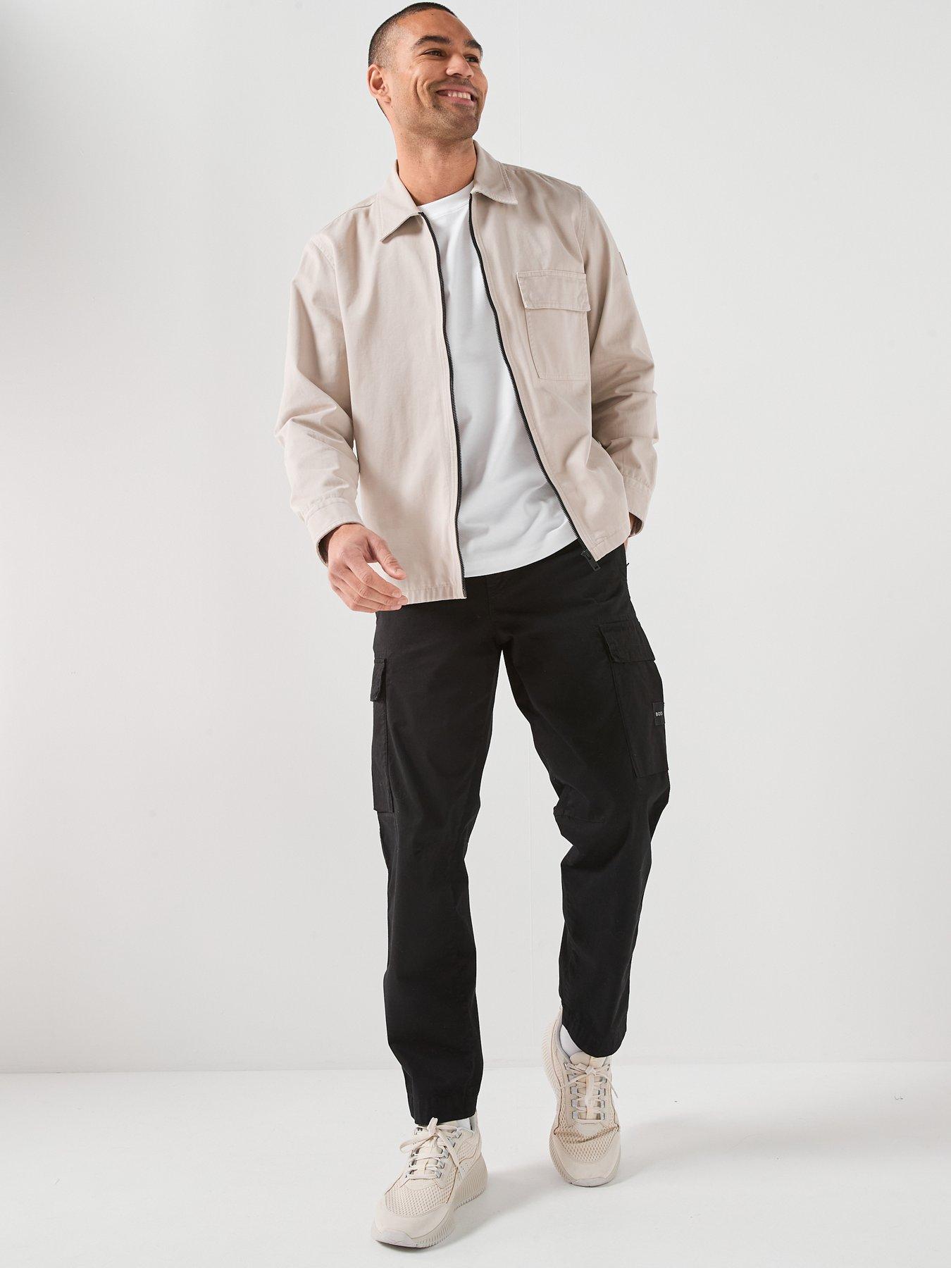 Image 3 of 6 of BOSS Boss Lorum_m Cotton Twill Zip Overshirt - Grey