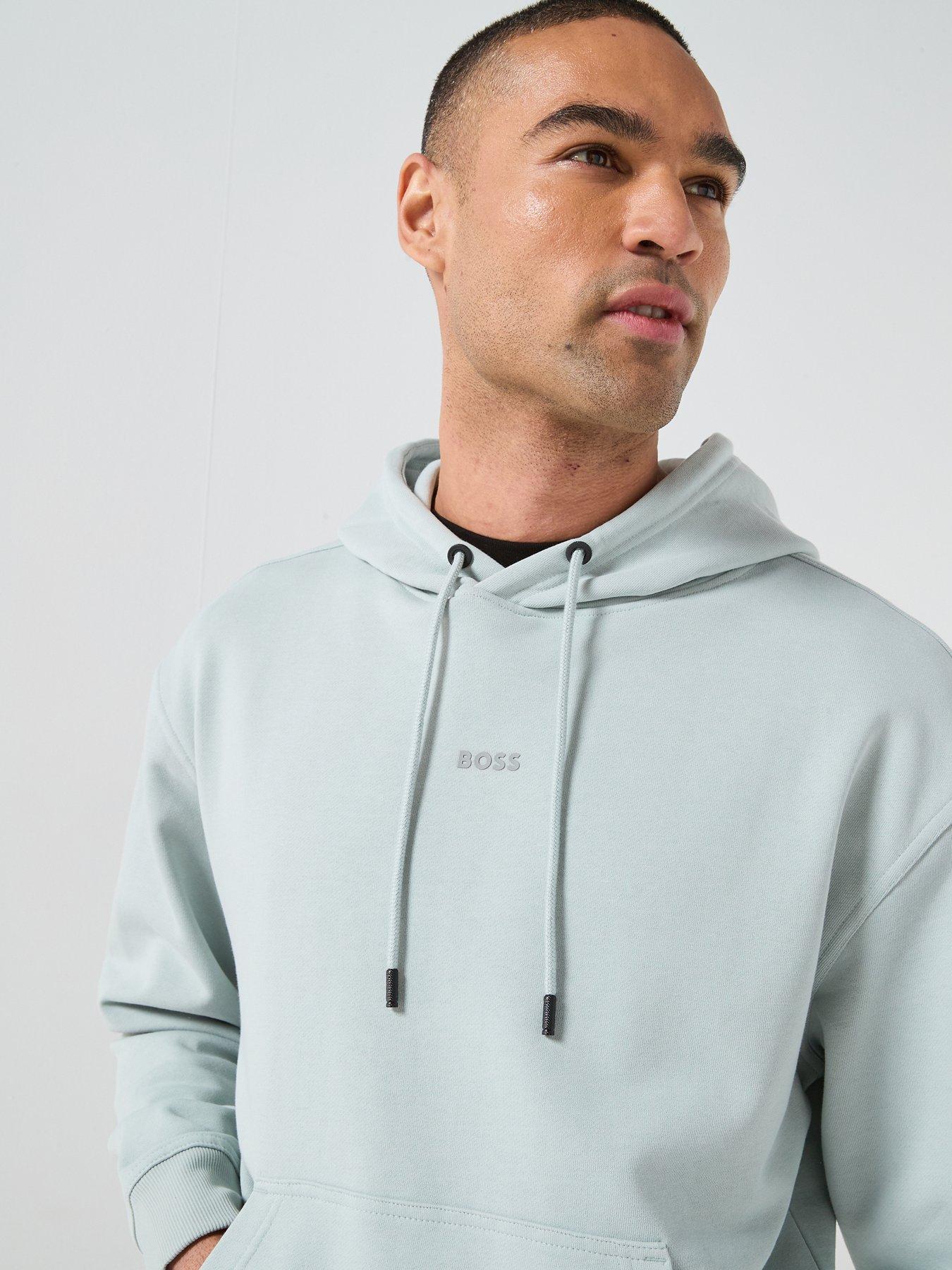  image of boss-logo-overhead-hoodie-grey