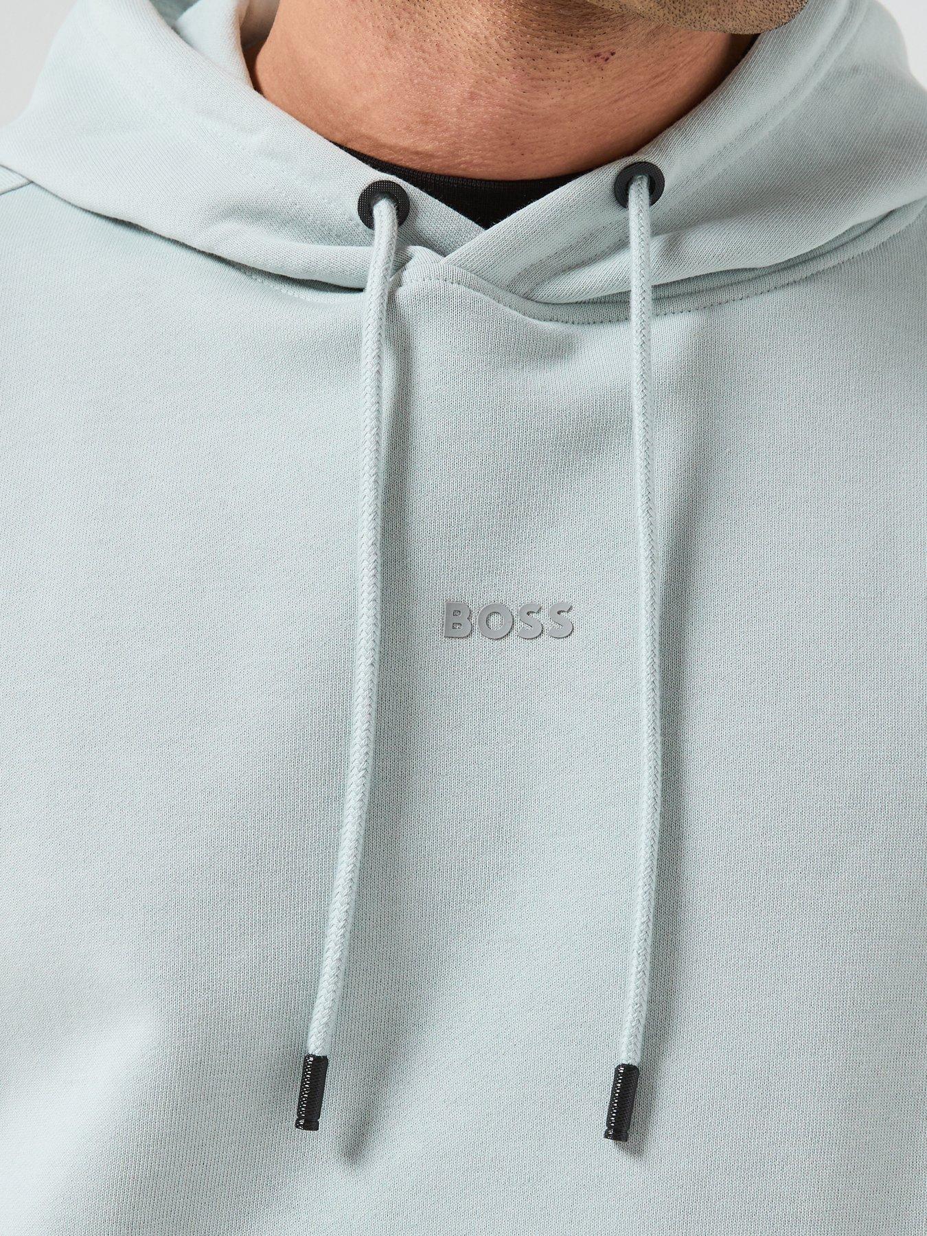 image of boss-logo-overhead-hoodie-grey