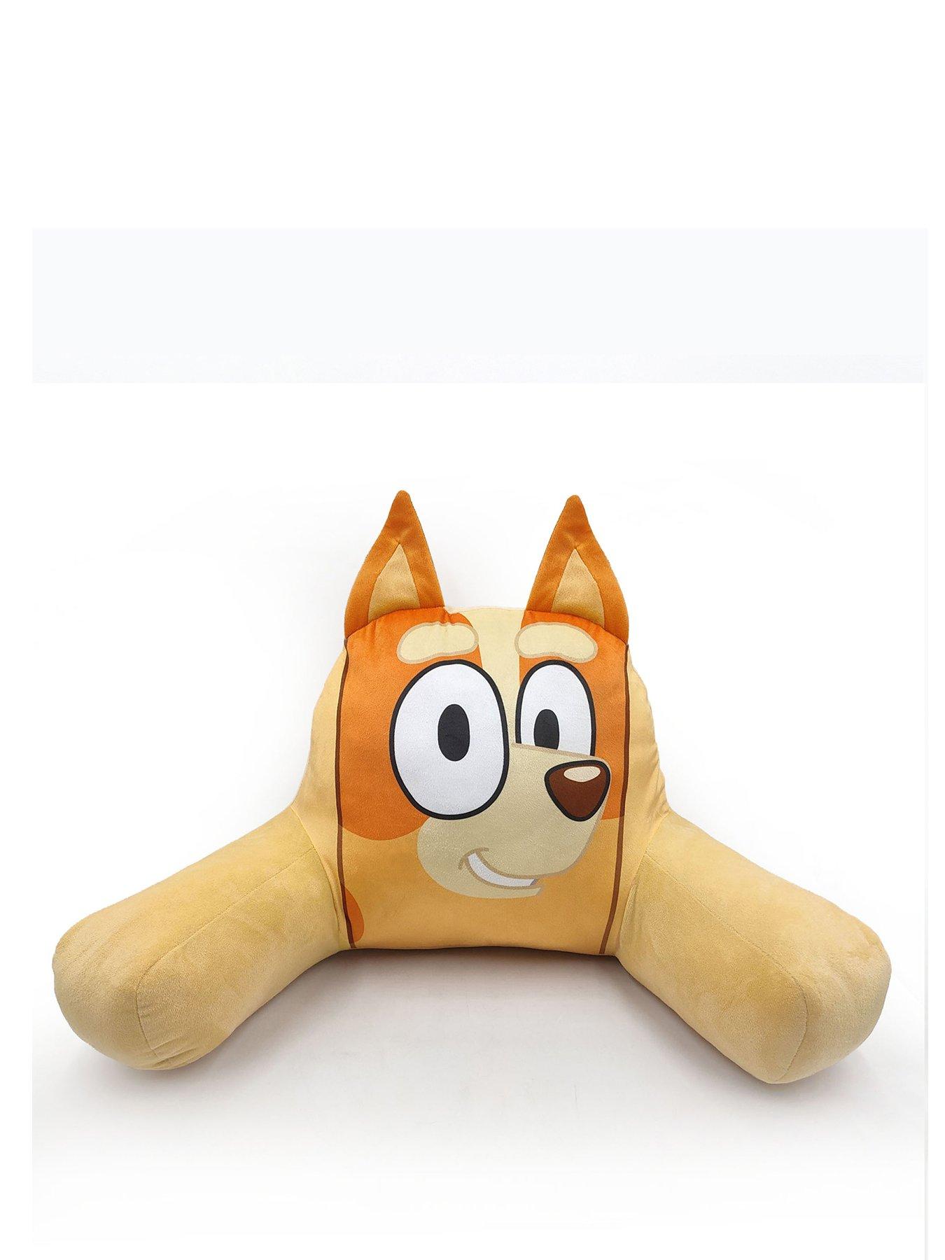  image of bluey-bingo-shaped-back-cushion-with-ears-soft-velboa