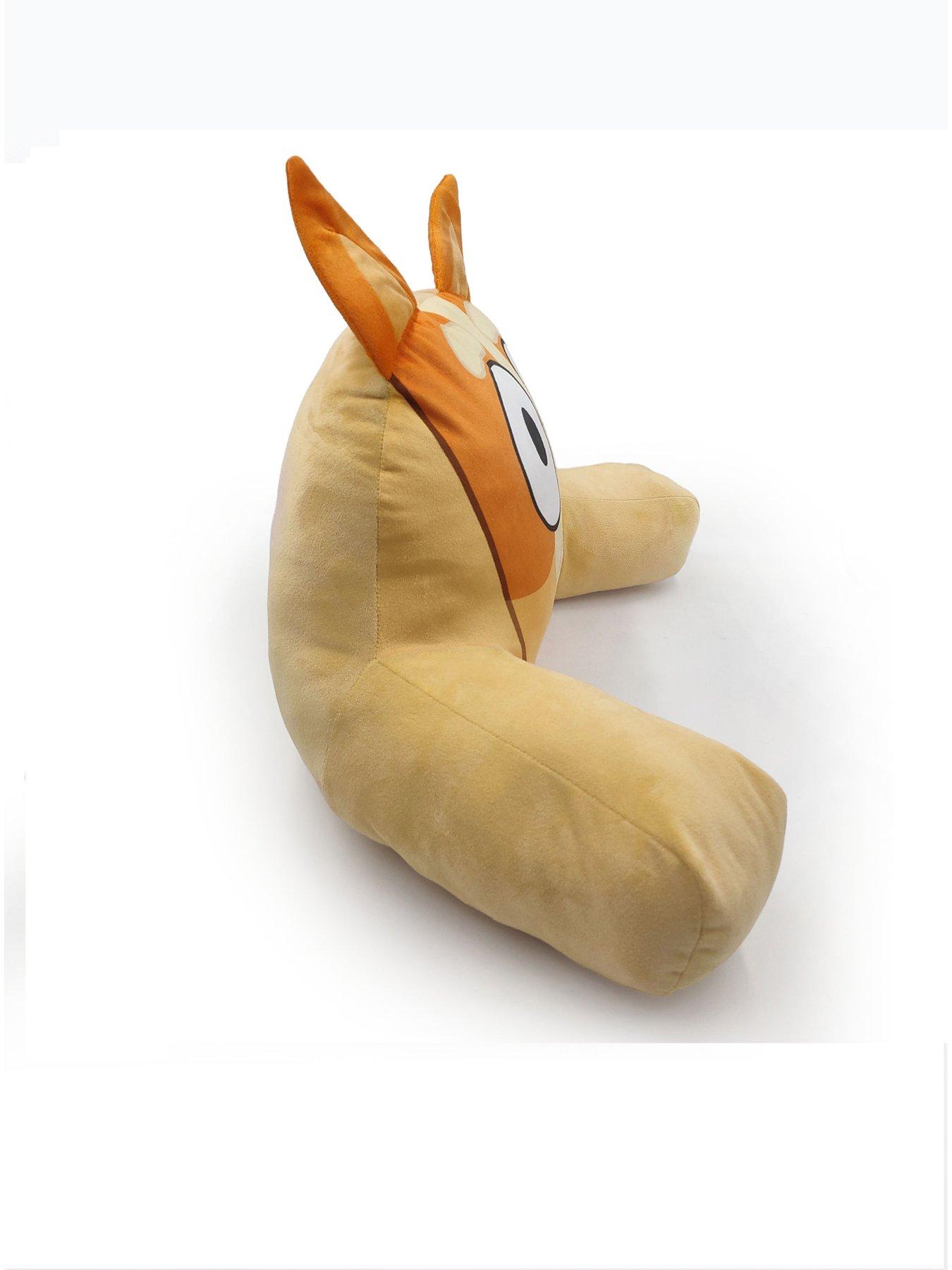 image of bluey-bingo-shaped-back-cushion-with-ears-soft-velboa
