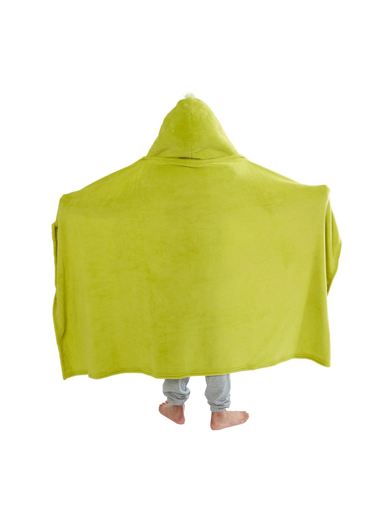 Image 5 of 6 of The Grinch Dress Up Coral Hooded Christmas Blanket 100X150Cm