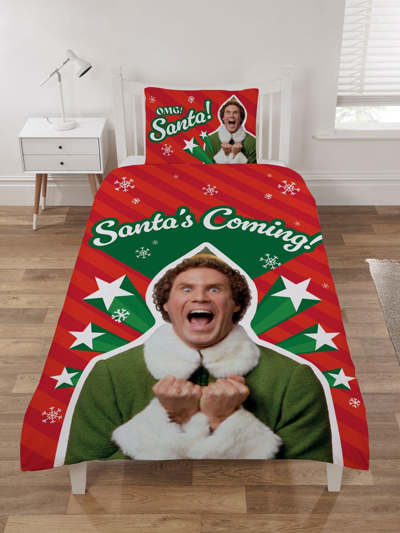 undefined Elf Omg Santa Single Chritsmas Duvet