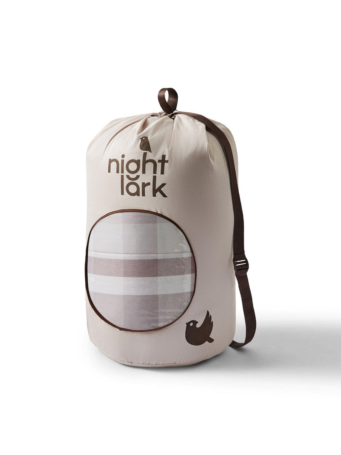 Image 5 of 5 of Night Lark Natural Check 10.5 Tog Coverless Duvet Set - Natural