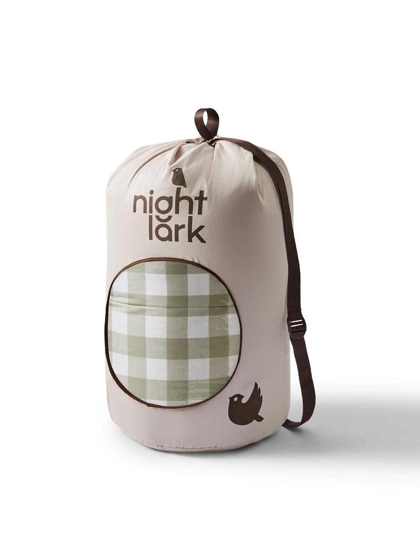 Image 5 of 5 of Night Lark Gingham Olive 10.5 Tog Coverless Duvet Set