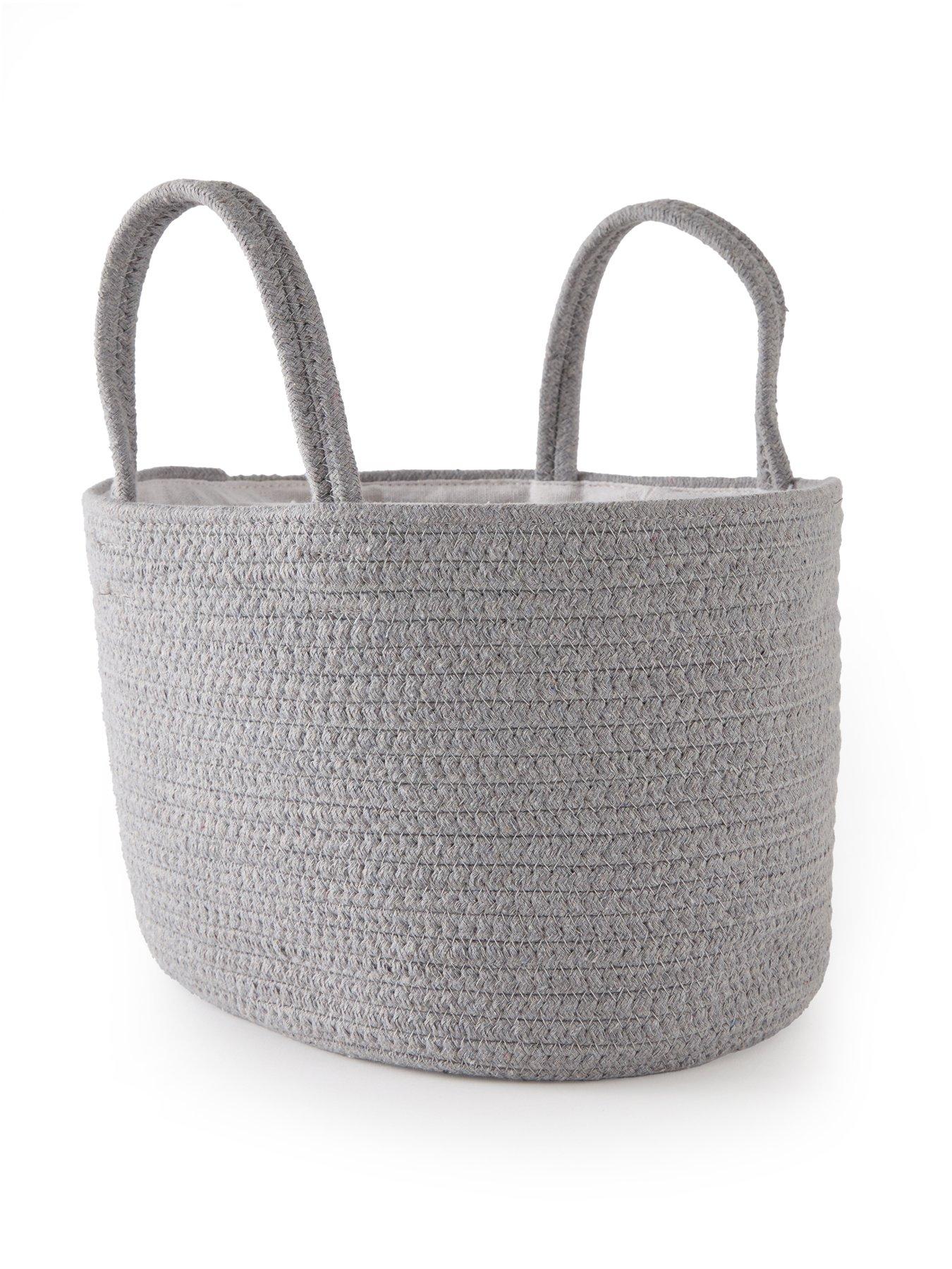  image of the-very-collection-grey-cotton-rope-caddy