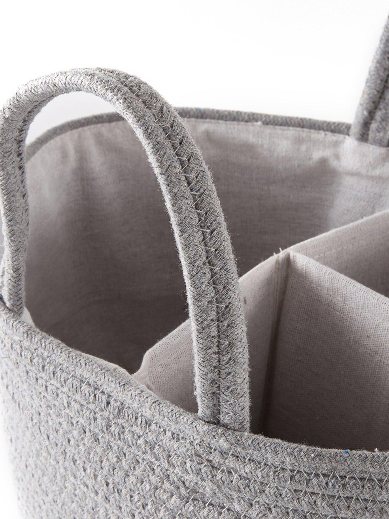  image of the-very-collection-grey-cotton-rope-caddy