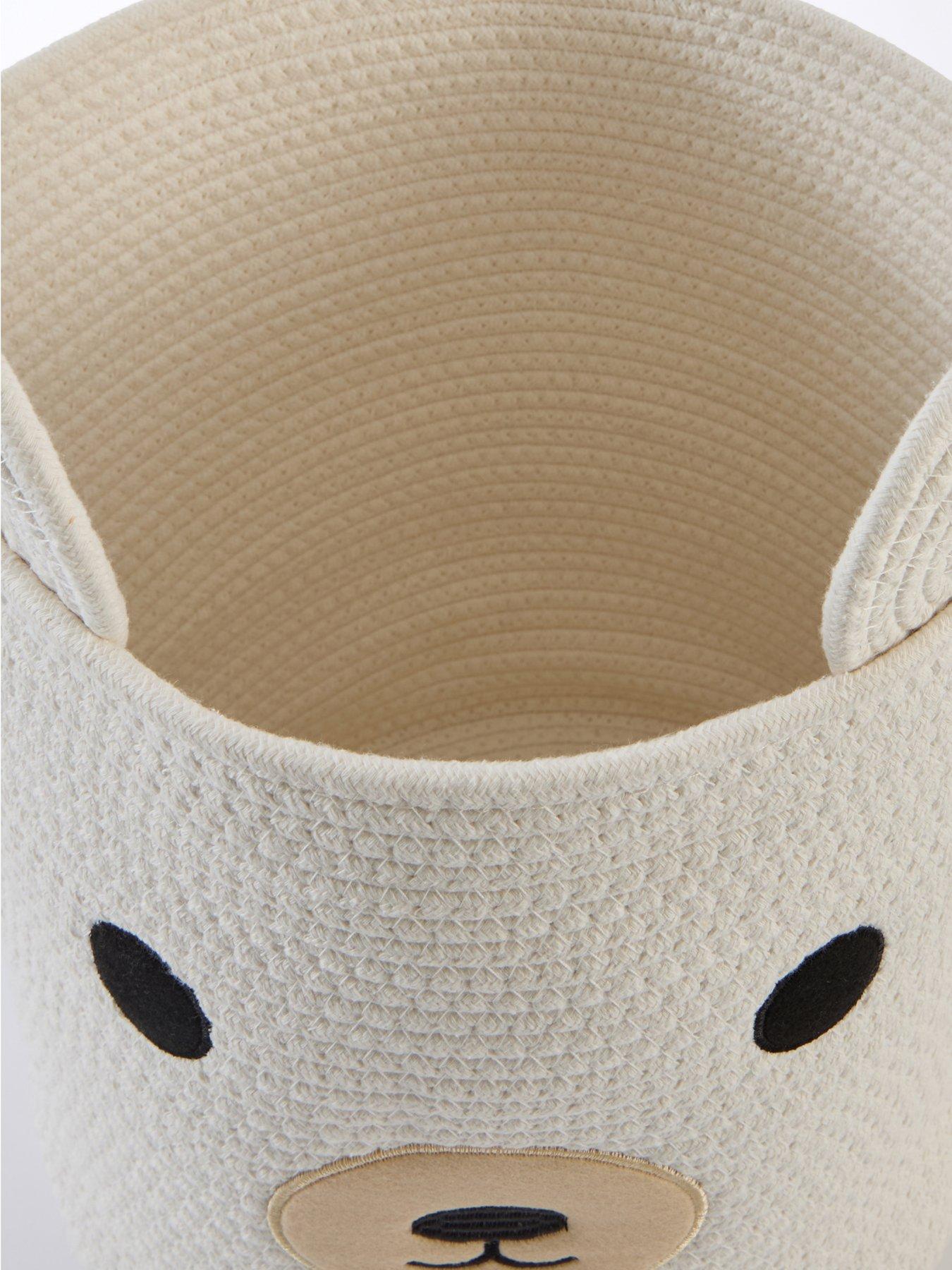Image 4 of 6 of The Very Collection Bear Cotton Rope Basket
